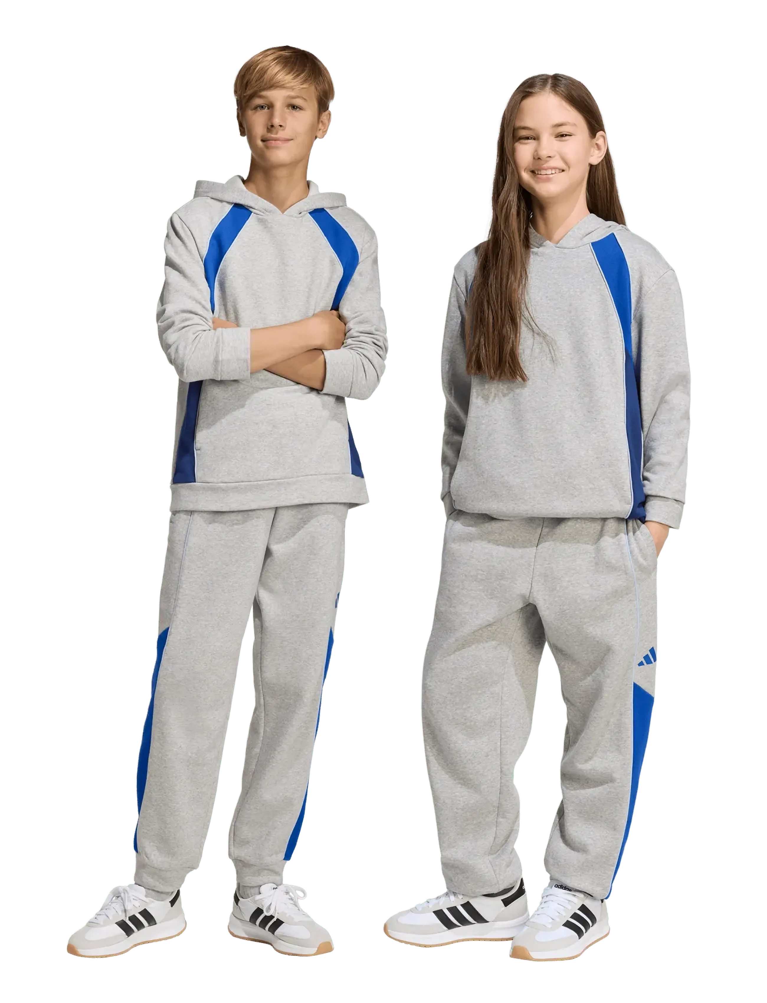 adidas Sportswear - J CB FL PT - dressipüksid - mgreyh/royblu/globlu - 3