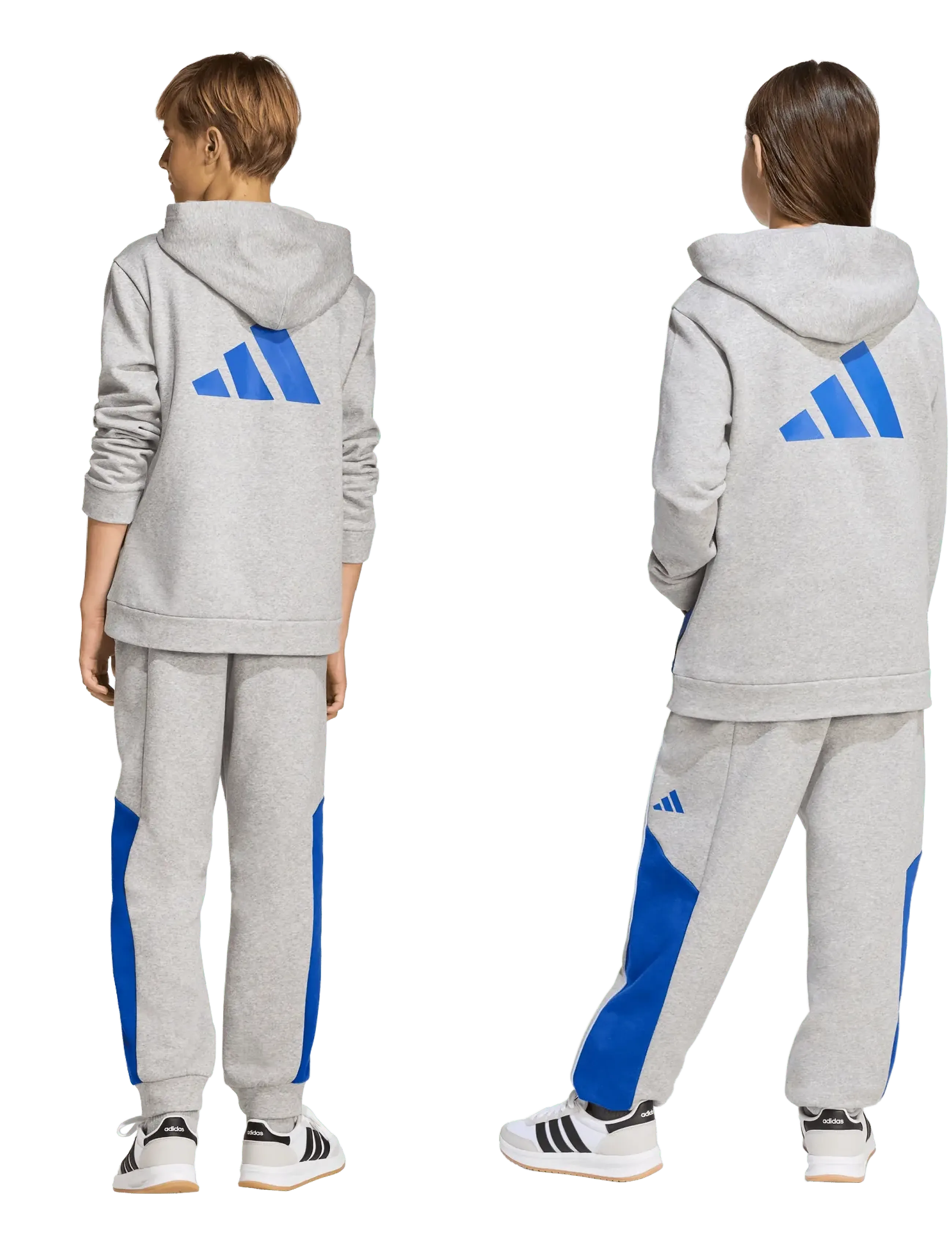 adidas Sportswear - J CB FL PT - dressipüksid - mgreyh/royblu/globlu - 4