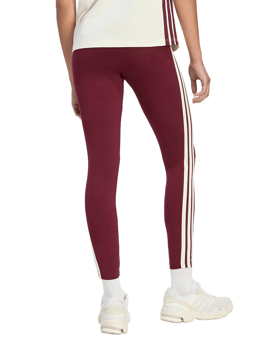 adidas Sportswear - W 3S SJ LEG - full längd - maroon/ivory - 4
