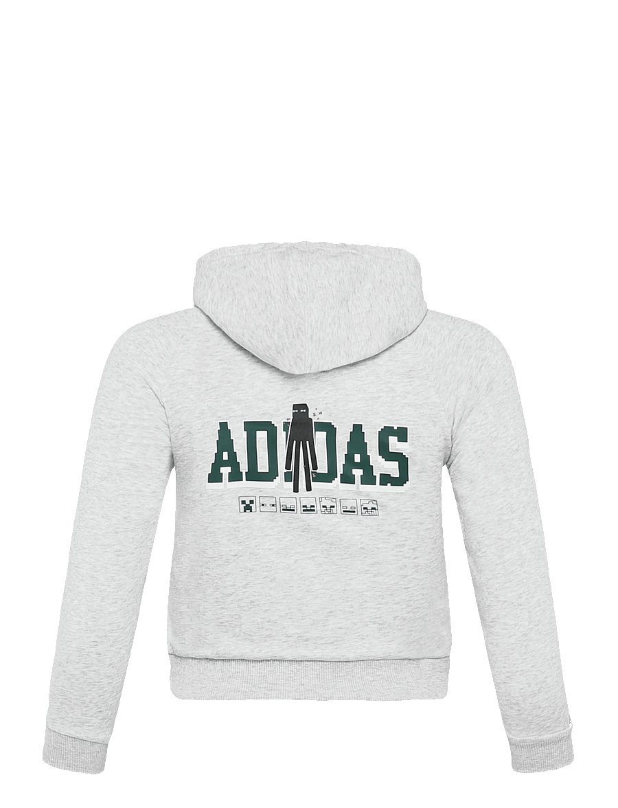adidas Sportswear - J MC HOODIE - kapuutsiga dressipluusid - lgreyh/white - 1