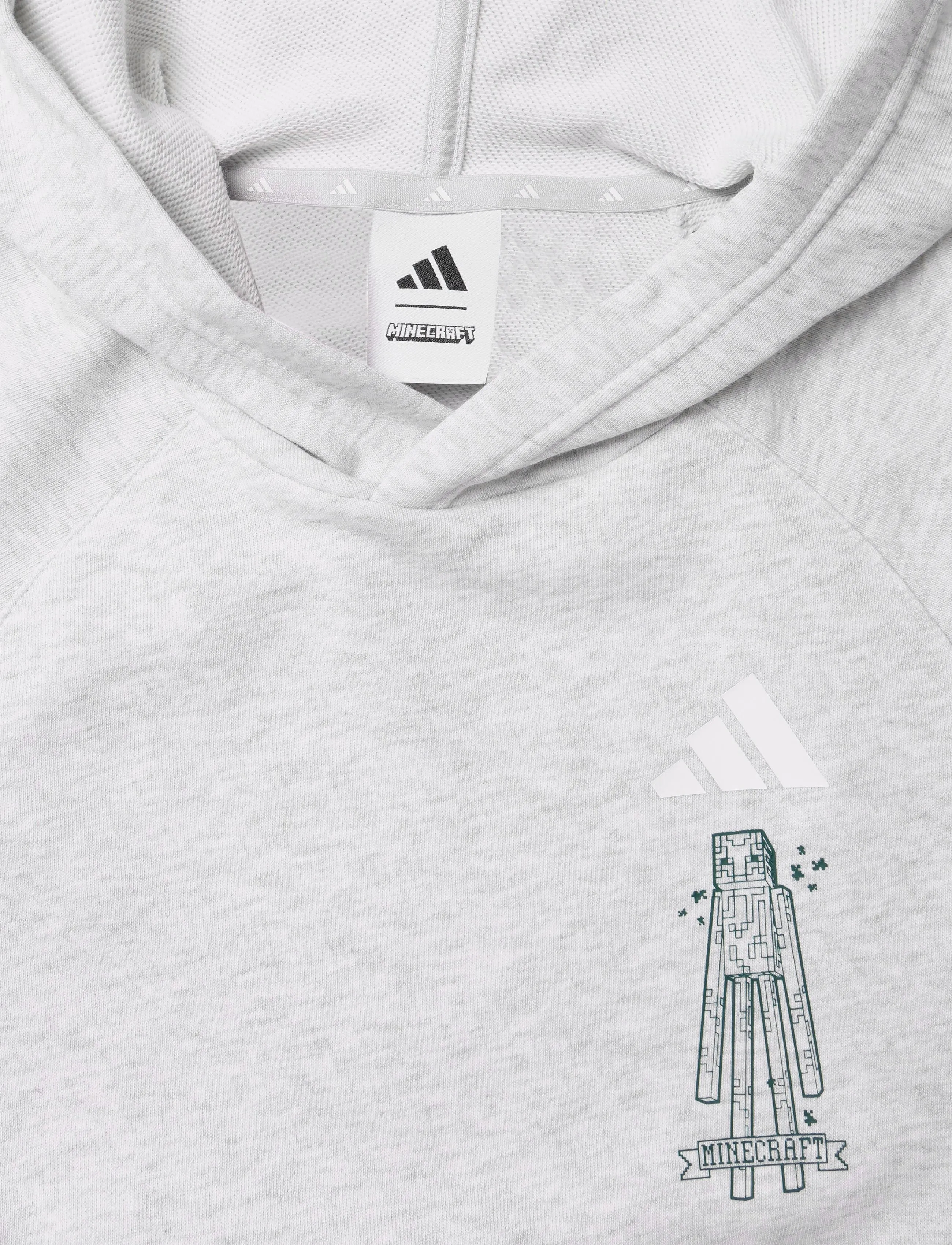 adidas Sportswear - J MC HOODIE - kapuutsiga dressipluusid - lgreyh/white - 2