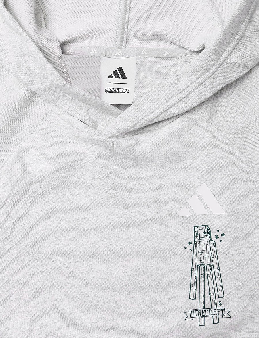 adidas Sportswear - J MC HOODIE - kapuutsiga dressipluusid - lgreyh/white - 2