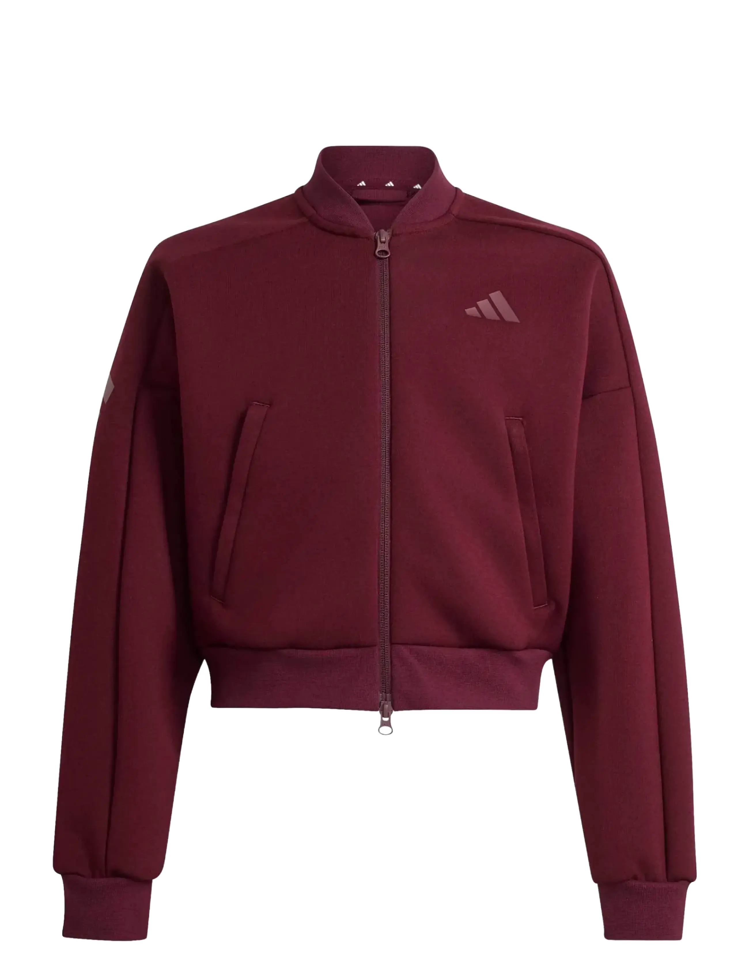 adidas Sportswear JG FI 3S FZ - Bomber-takit - MAROON/MAROON / burgundy