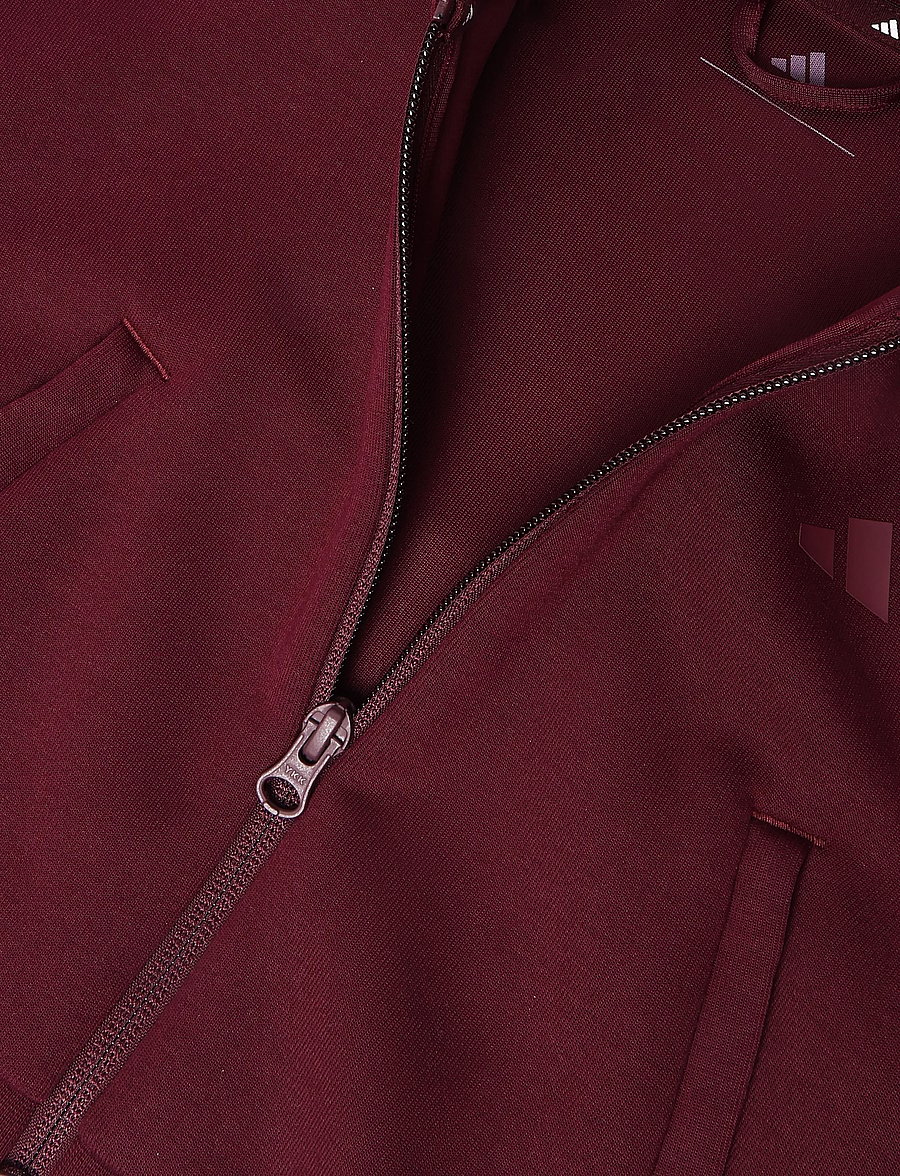 adidas Sportswear - JG FI 3S FZ - ytterkläder - maroon/maroon - 5