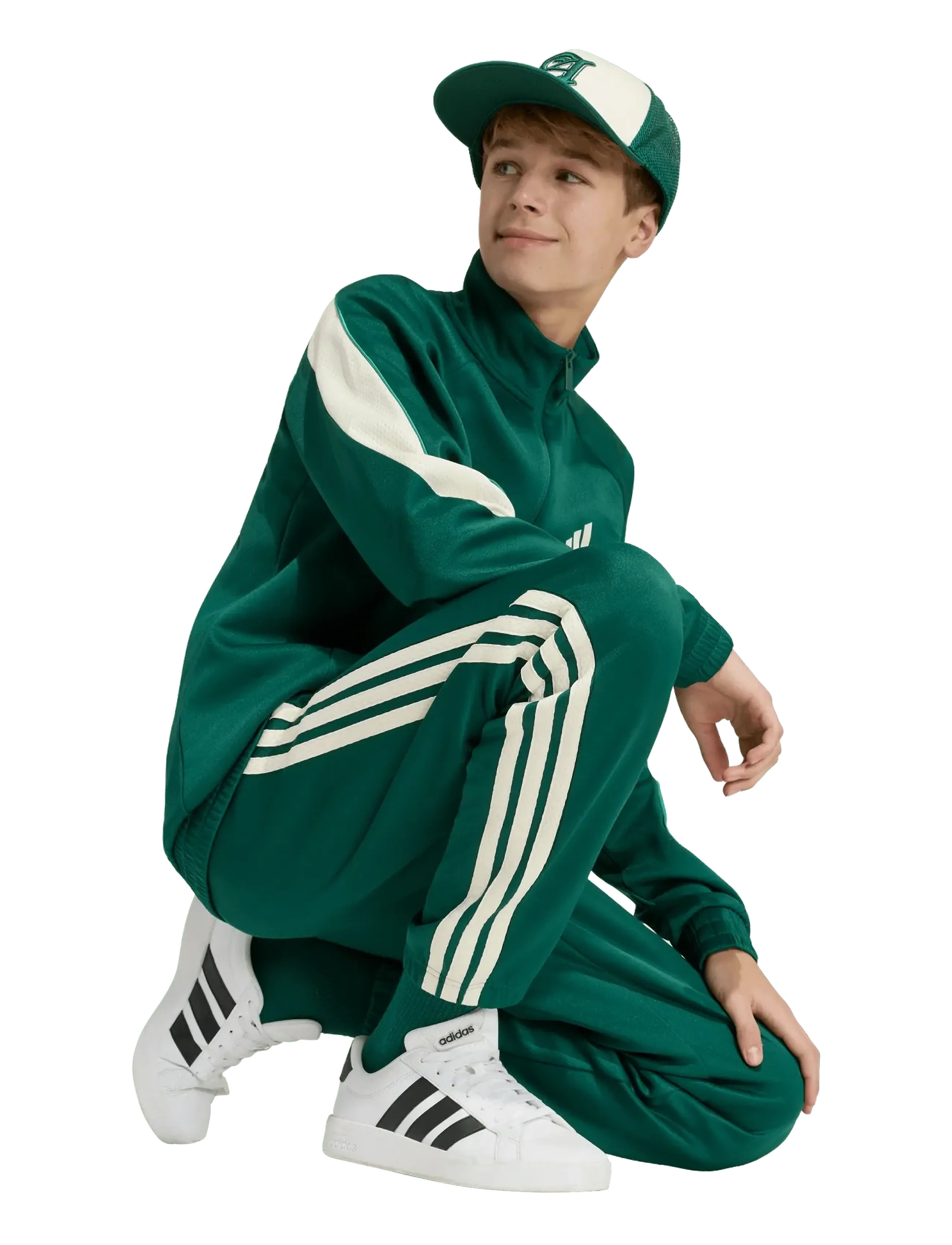 adidas Sportswear - J STD TRCK PNT - sweatpants - cgreen/ivory - 2