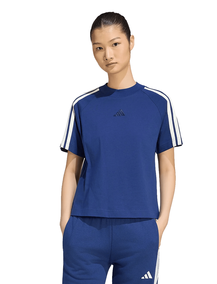 adidas Sportswear - W AK 3S TEE - alussärgid ja t-särgid - dkblue/owhite - 2