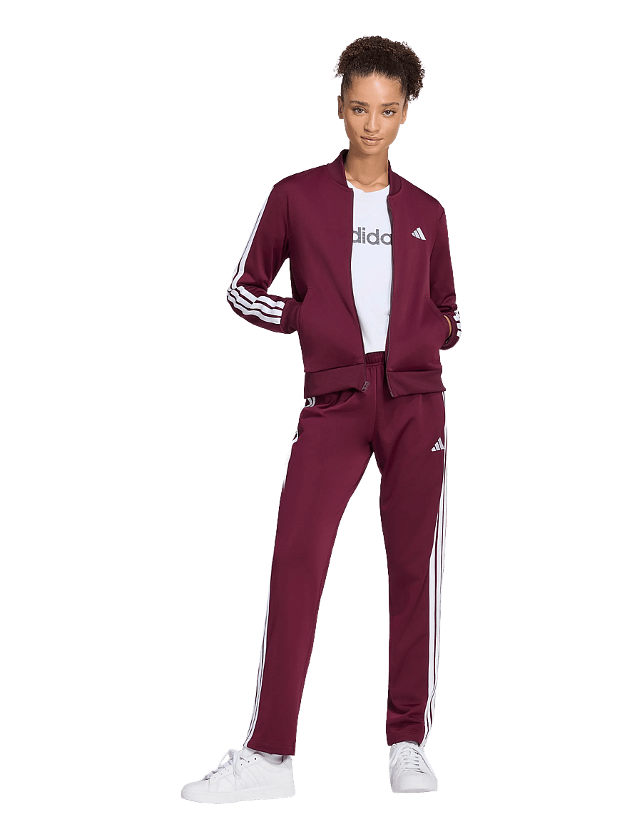 adidas Sportswear - W ESS 3S TS - spordidressid - maroon - 0