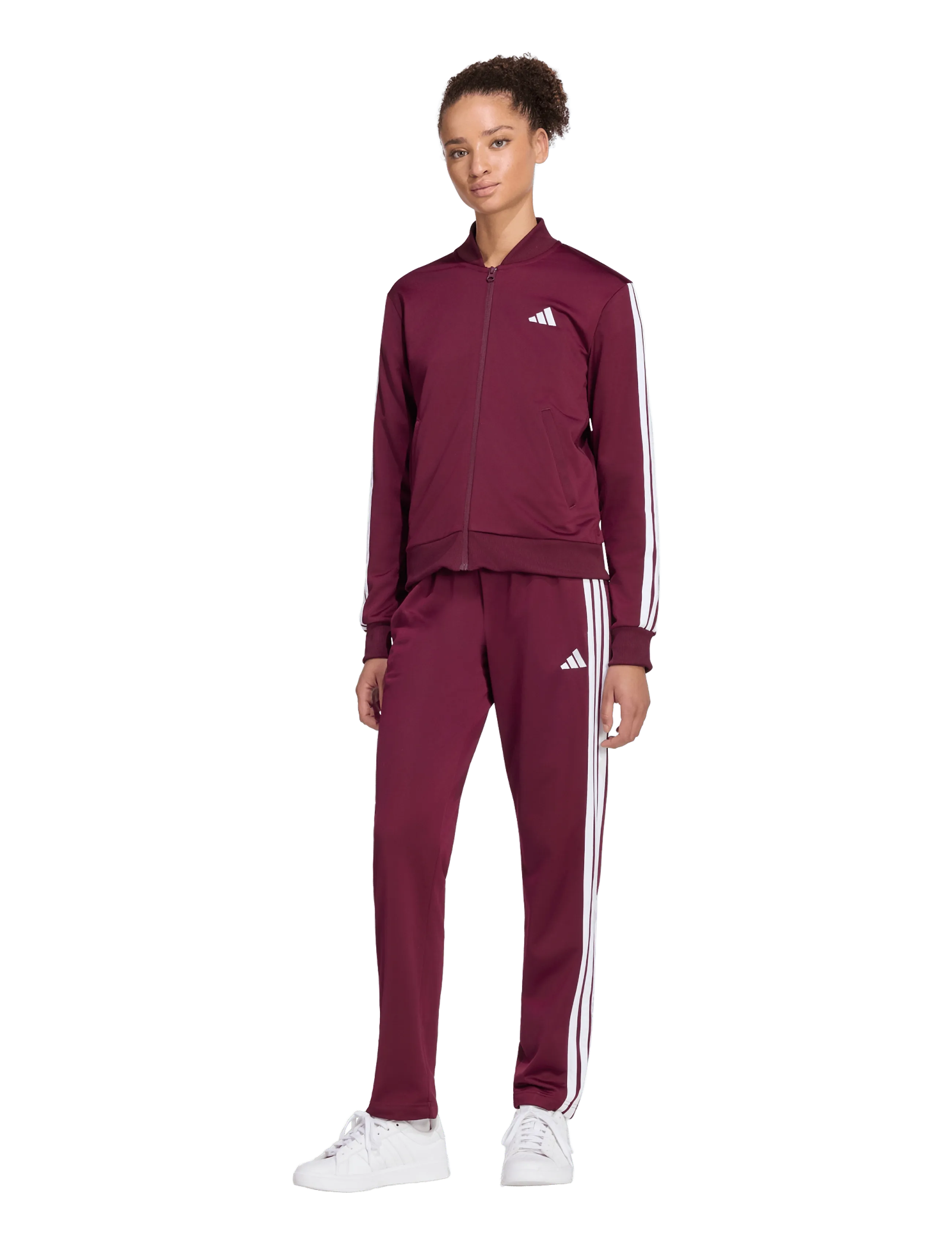 adidas Sportswear - W ESS 3S TS - spordidressid - maroon - 4