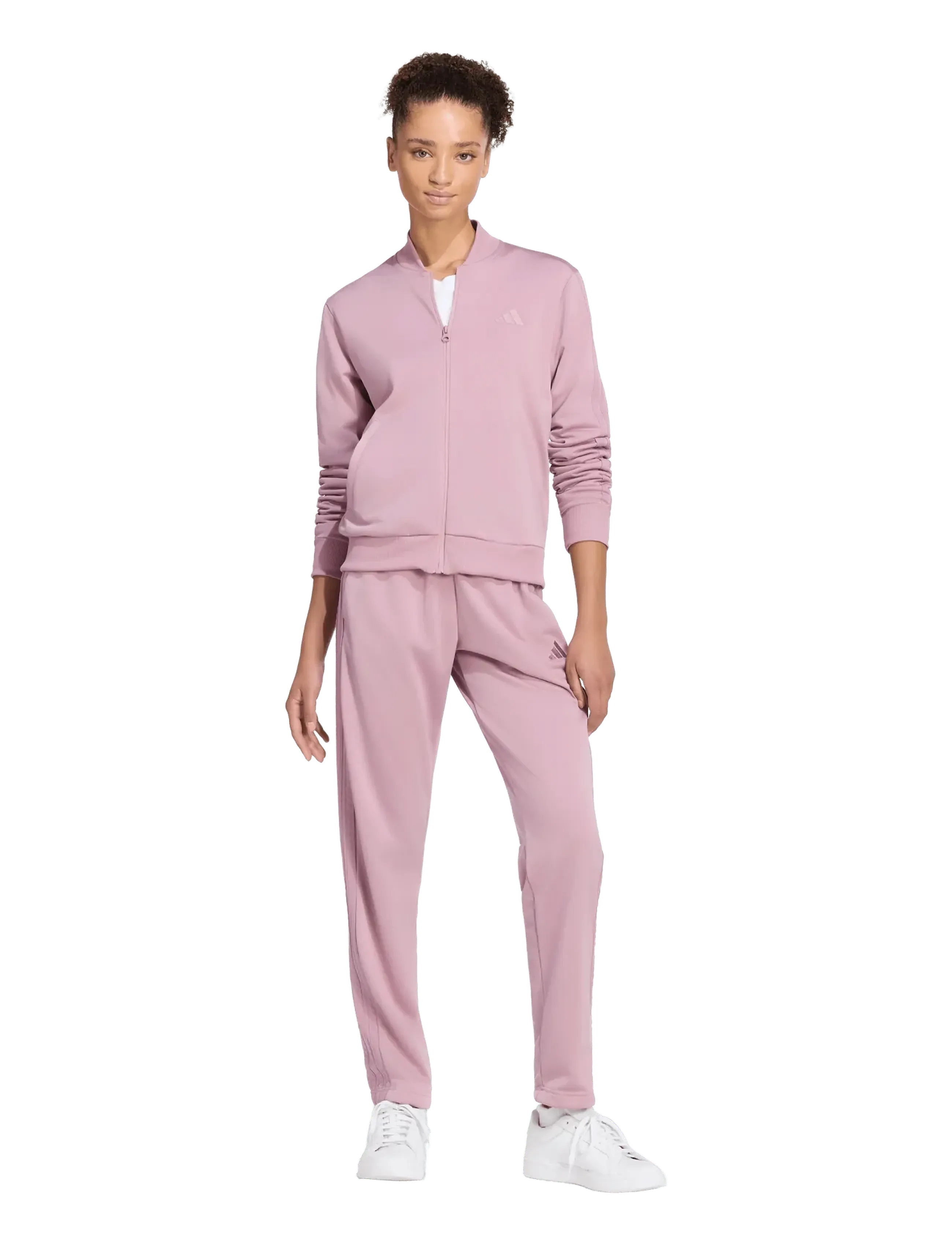 adidas Sportswear - W ESS 3S TS - tracksuits - magmau - 0