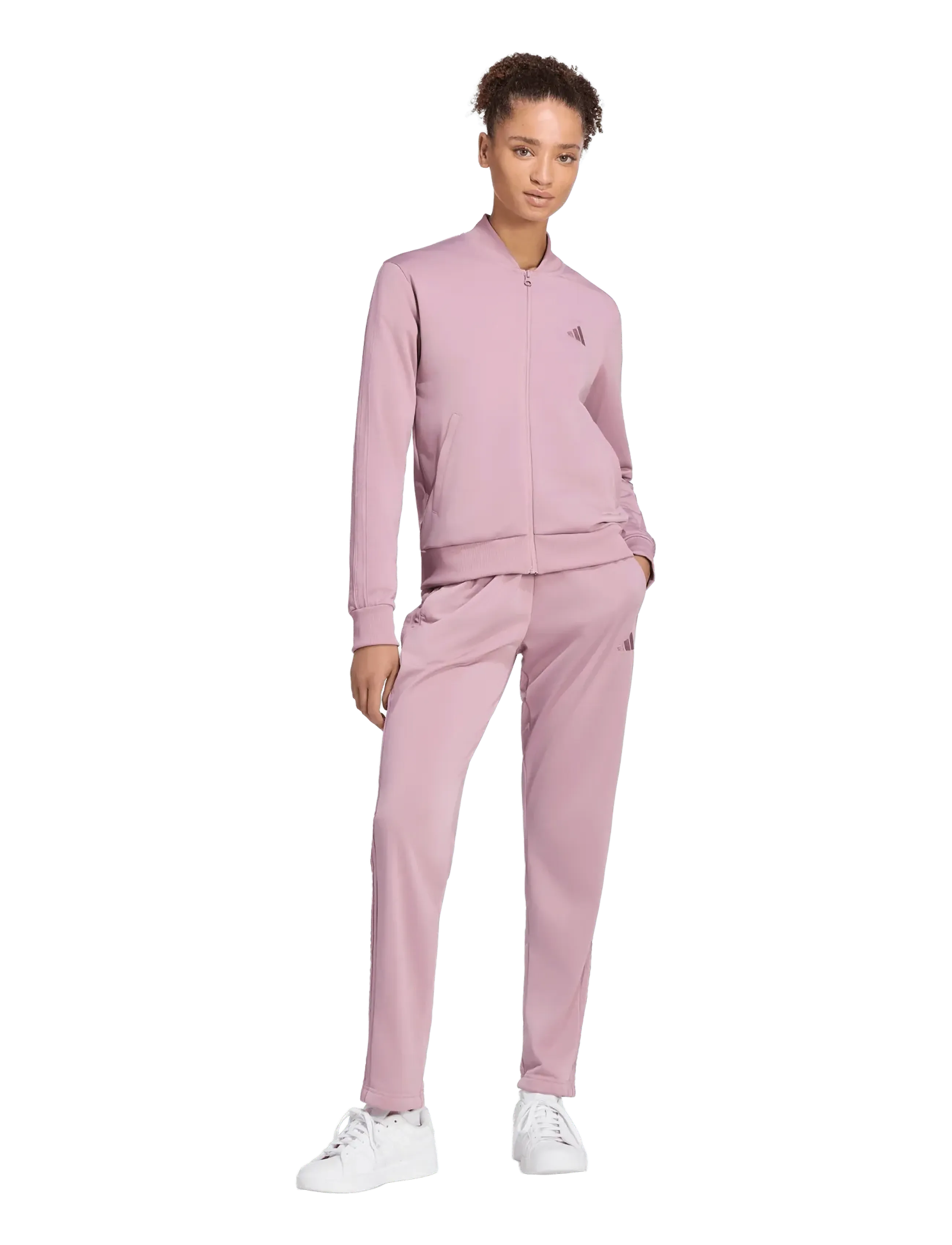 adidas Sportswear - W ESS 3S TS - tracksuits - magmau - 4