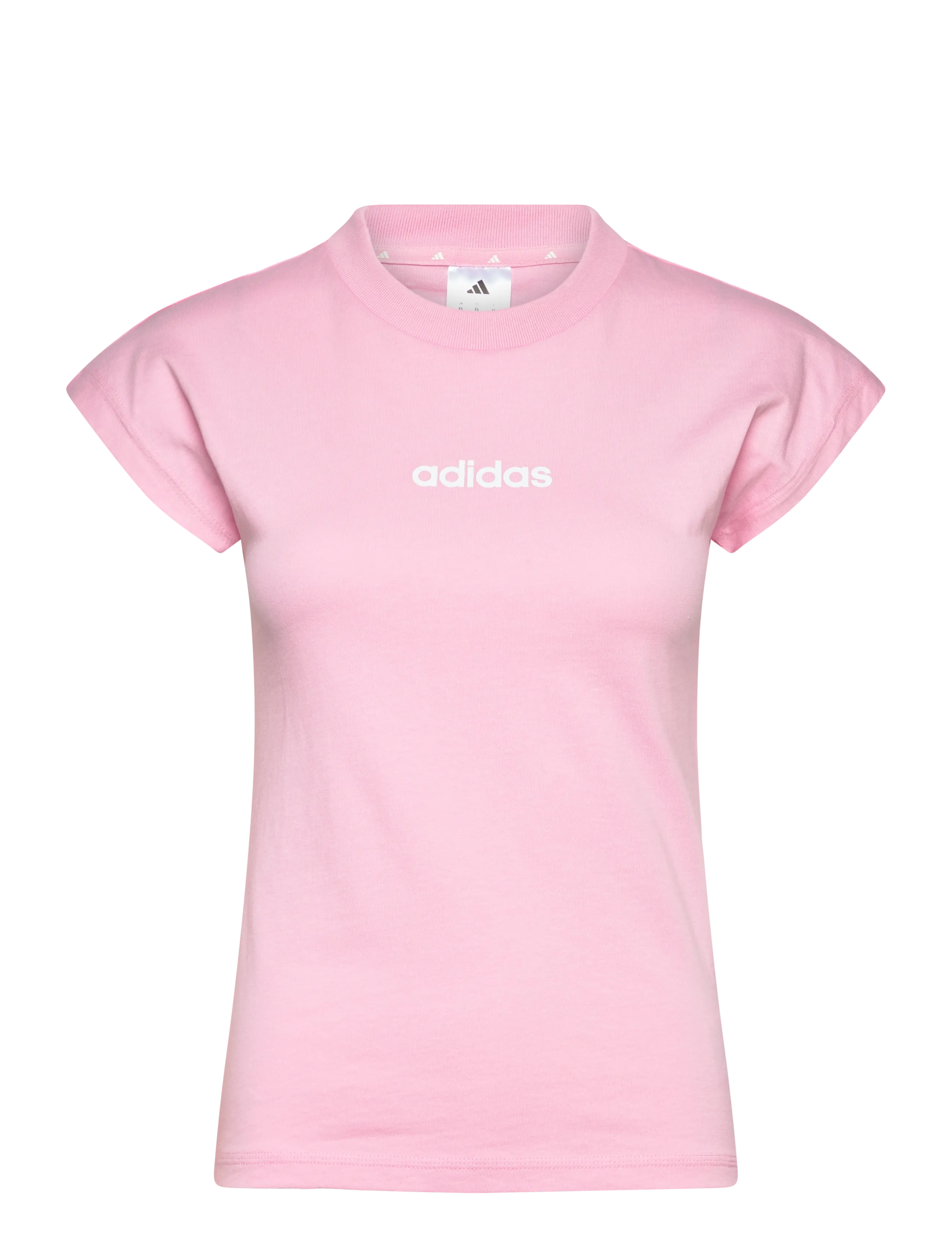 adidas Sportswear W LIN SJ T - adidas - TRUPNK/WHITE / pink/rose