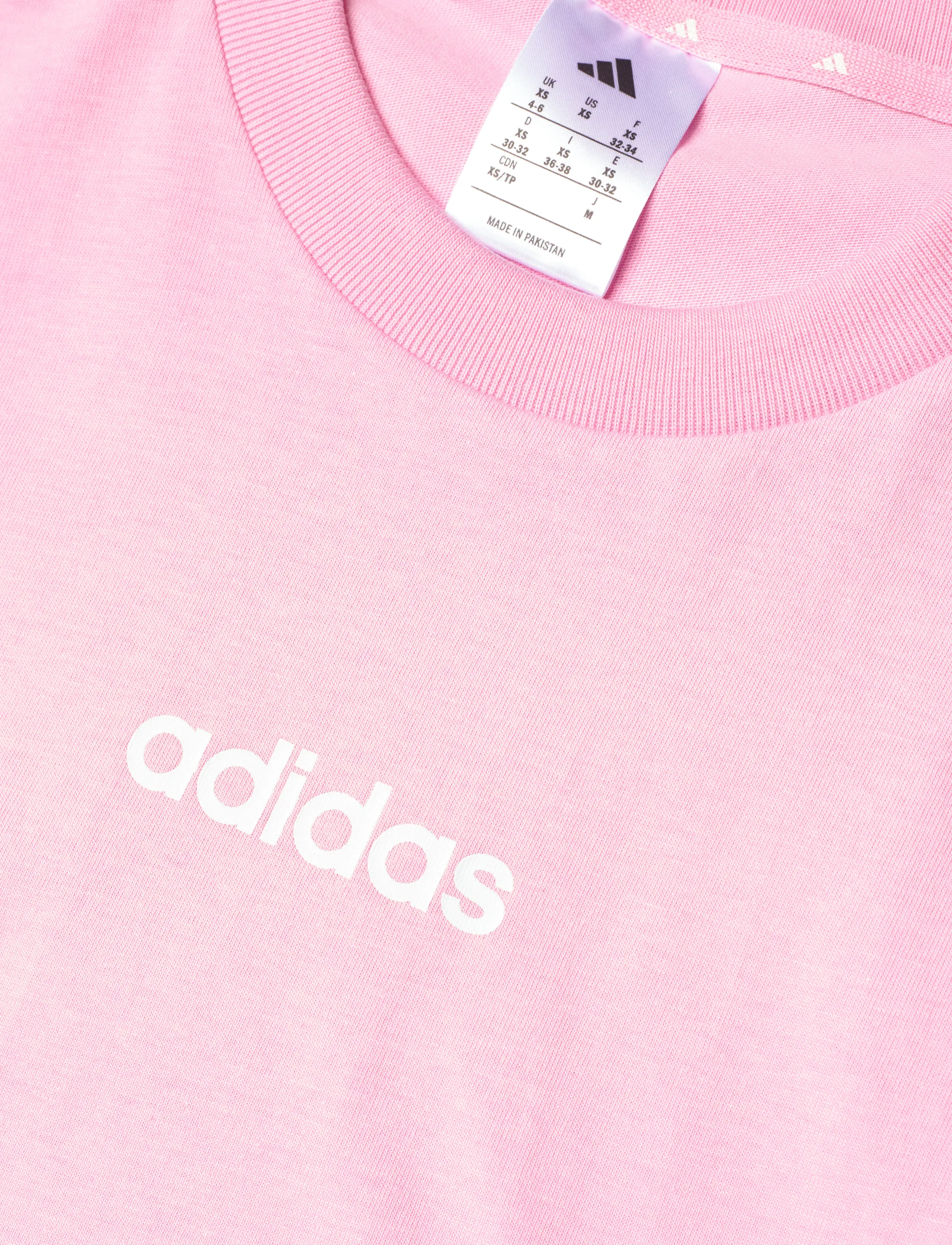 adidas Sportswear - W LIN SJ T - t-shirts - trupnk/white - 2