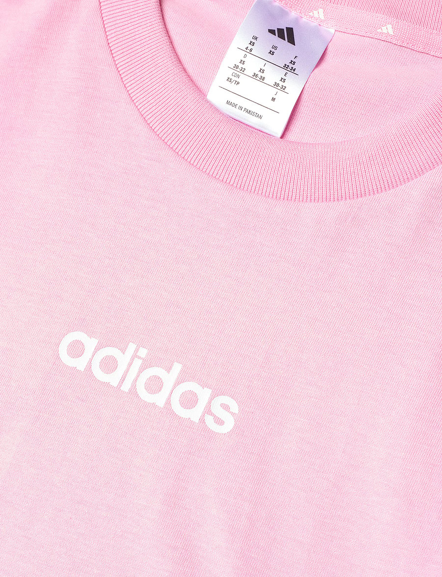 adidas Sportswear - W LIN SJ T - t-shirts - trupnk/white - 2
