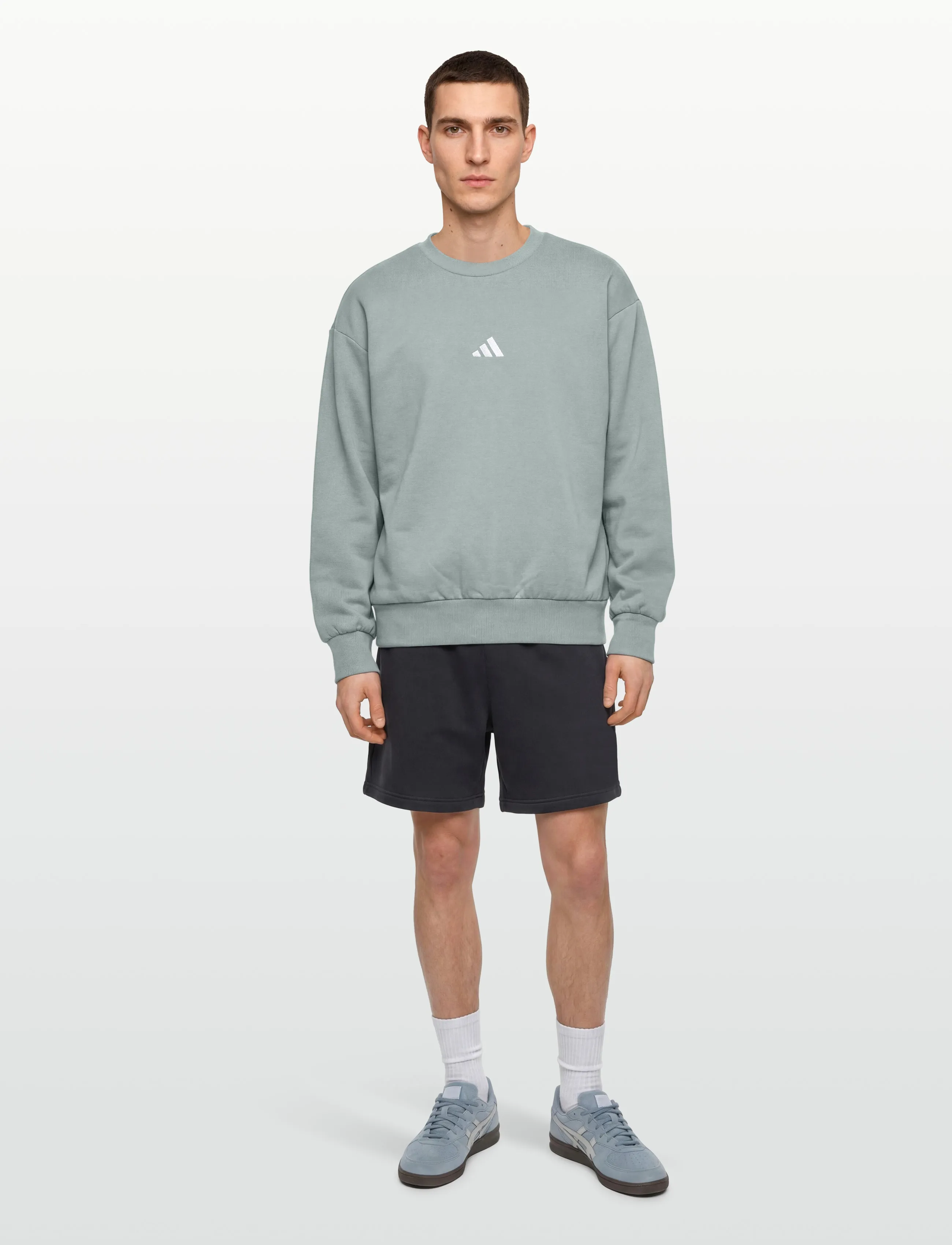 adidas Sportswear - M FEELCOZY SWT - tops - wosa/white - 0