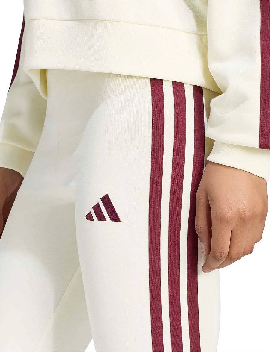 adidas Sportswear - W 3S SJ LEG - full längd - ivory/maroon - 4