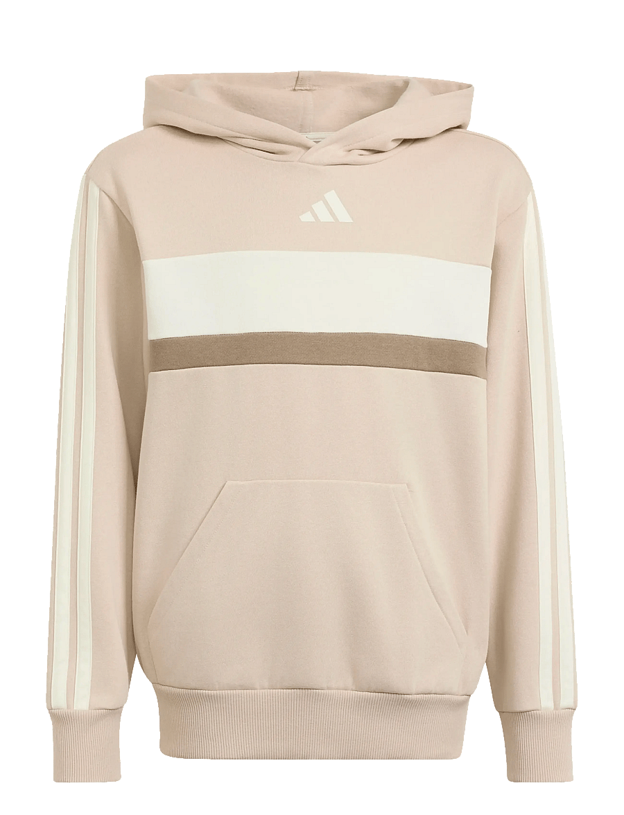 adidas Sportswear - J 3S TIB FL HD - kapuutsiga dressipluusid - crli/owhite/khasix - 0