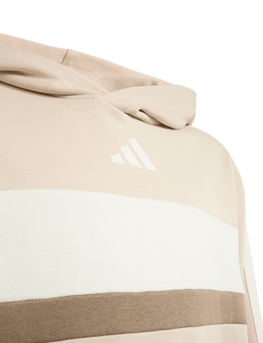 adidas Sportswear - J 3S TIB FL HD - kapuutsiga dressipluusid - crli/owhite/khasix - 2