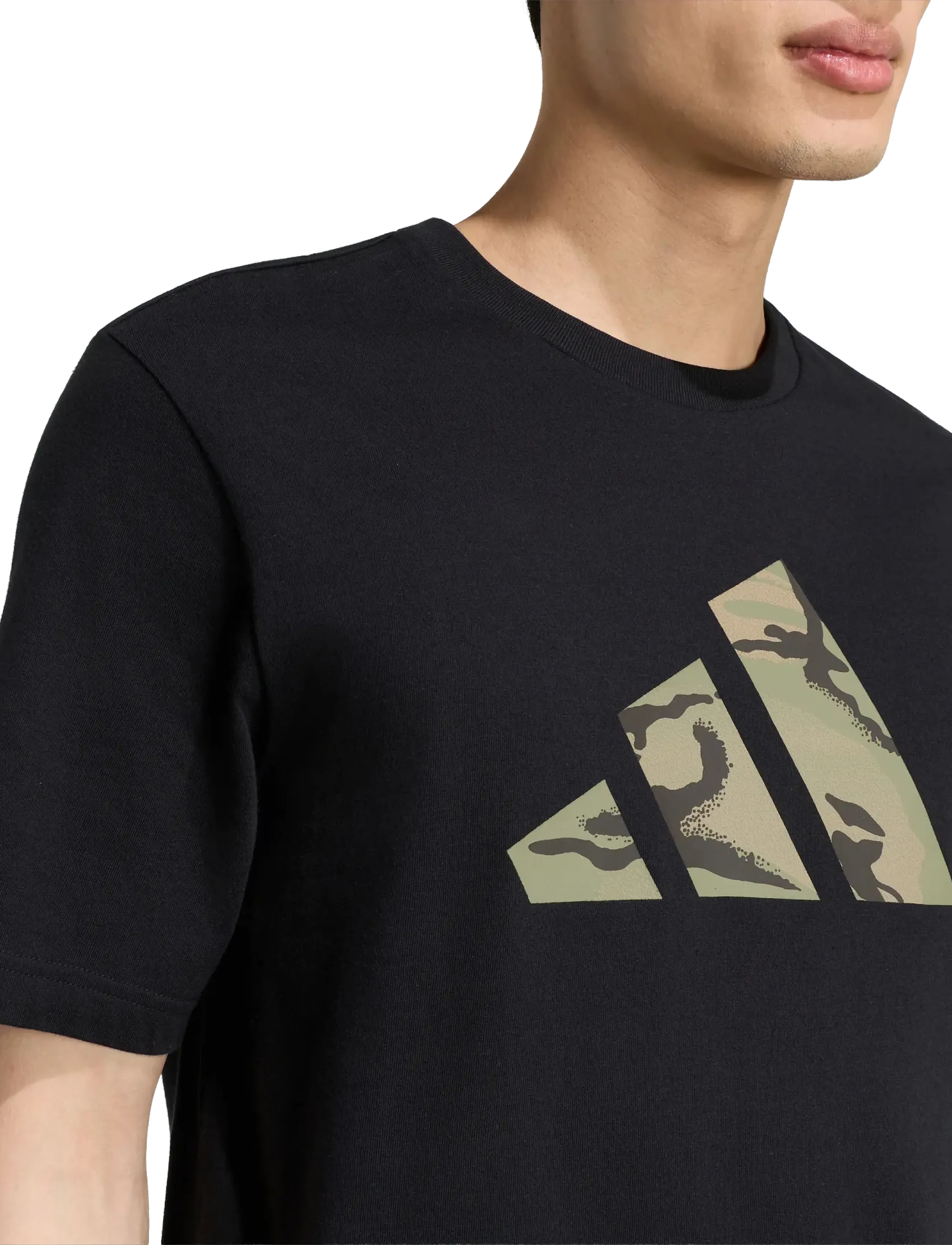 adidas Sportswear - M CAMO LOGO T - oberteile & t-shirts - black - 2