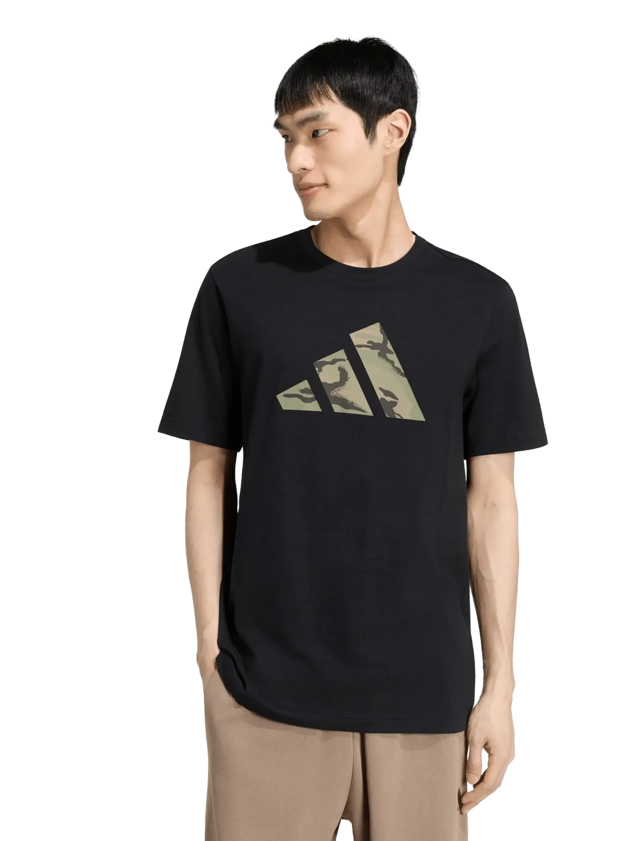 adidas Sportswear - M CAMO LOGO T - oberteile & t-shirts - black - 5