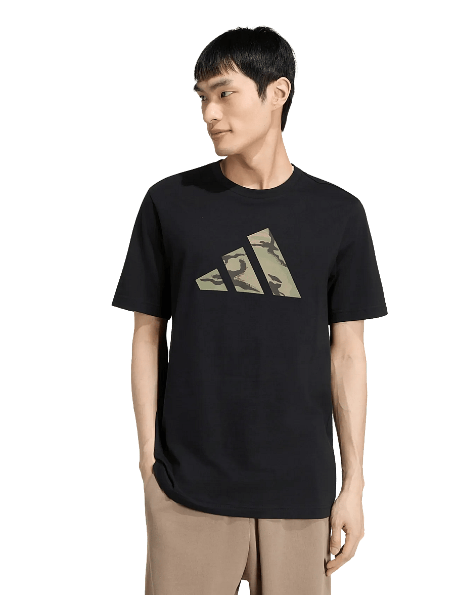 adidas Sportswear - M CAMO LOGO T - oberteile & t-shirts - black - 5