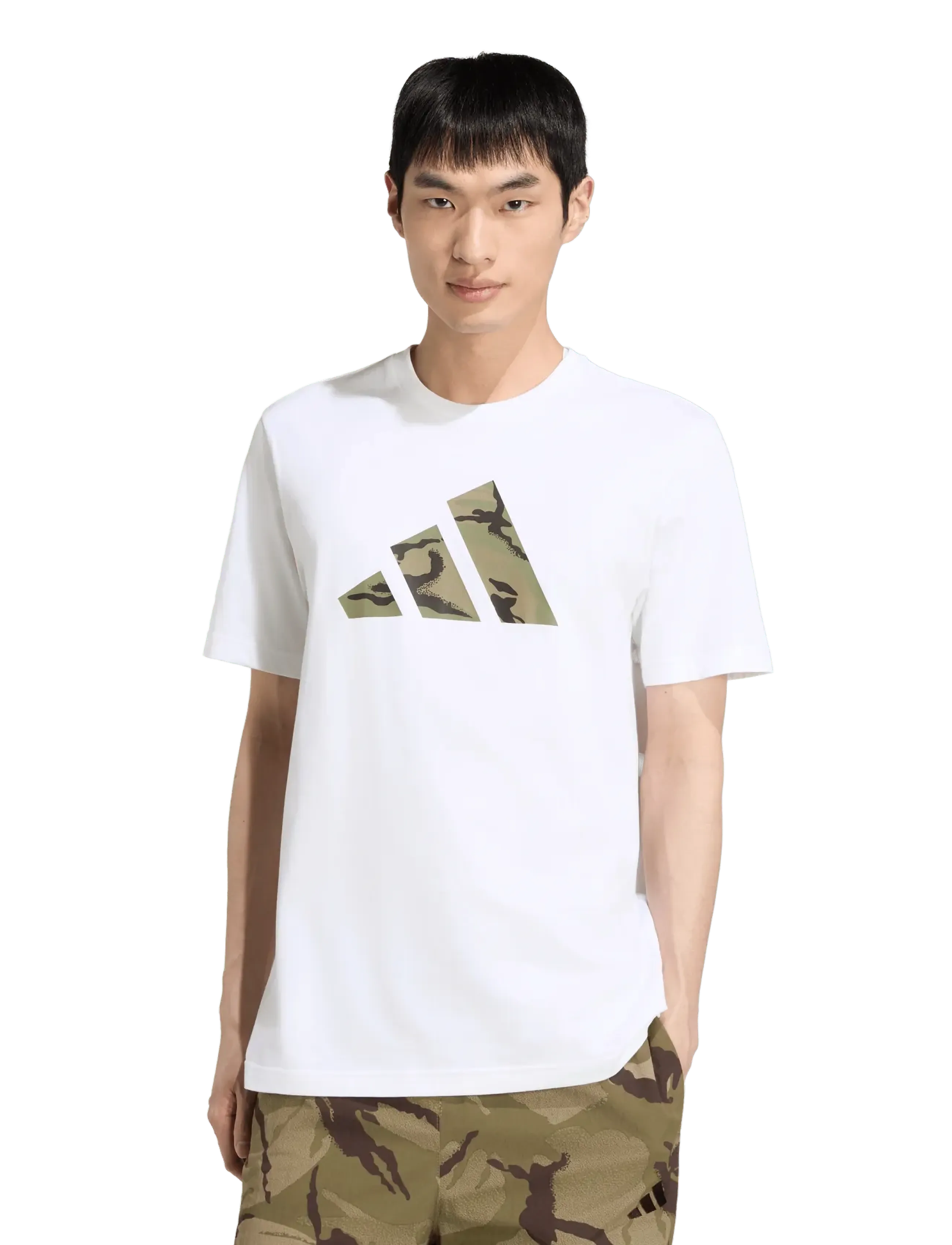 adidas Sportswear - M CAMO LOGO T - t-shirts - white - 2