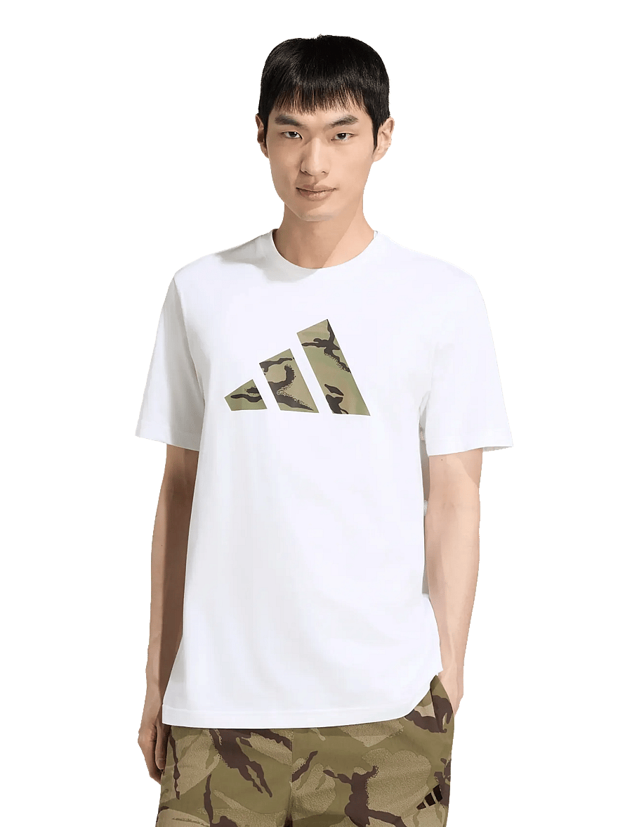 adidas Sportswear - M CAMO LOGO T - t-shirts - white - 2