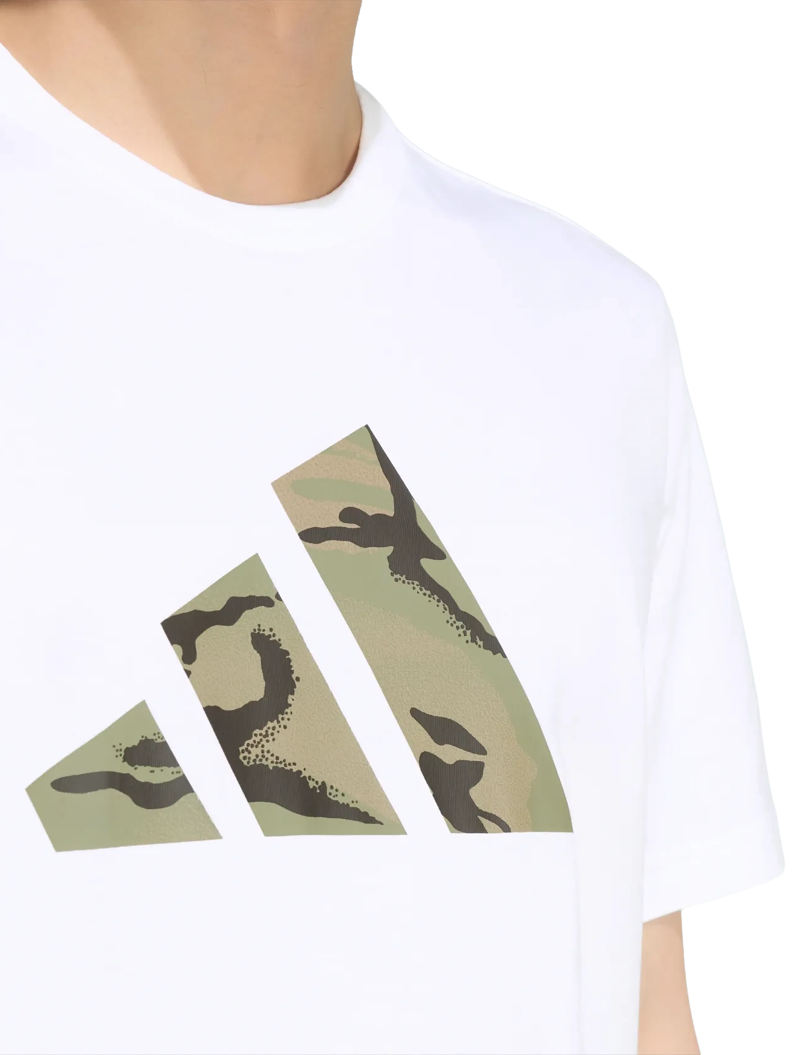 adidas Sportswear - M CAMO LOGO T - t-shirts - white - 3