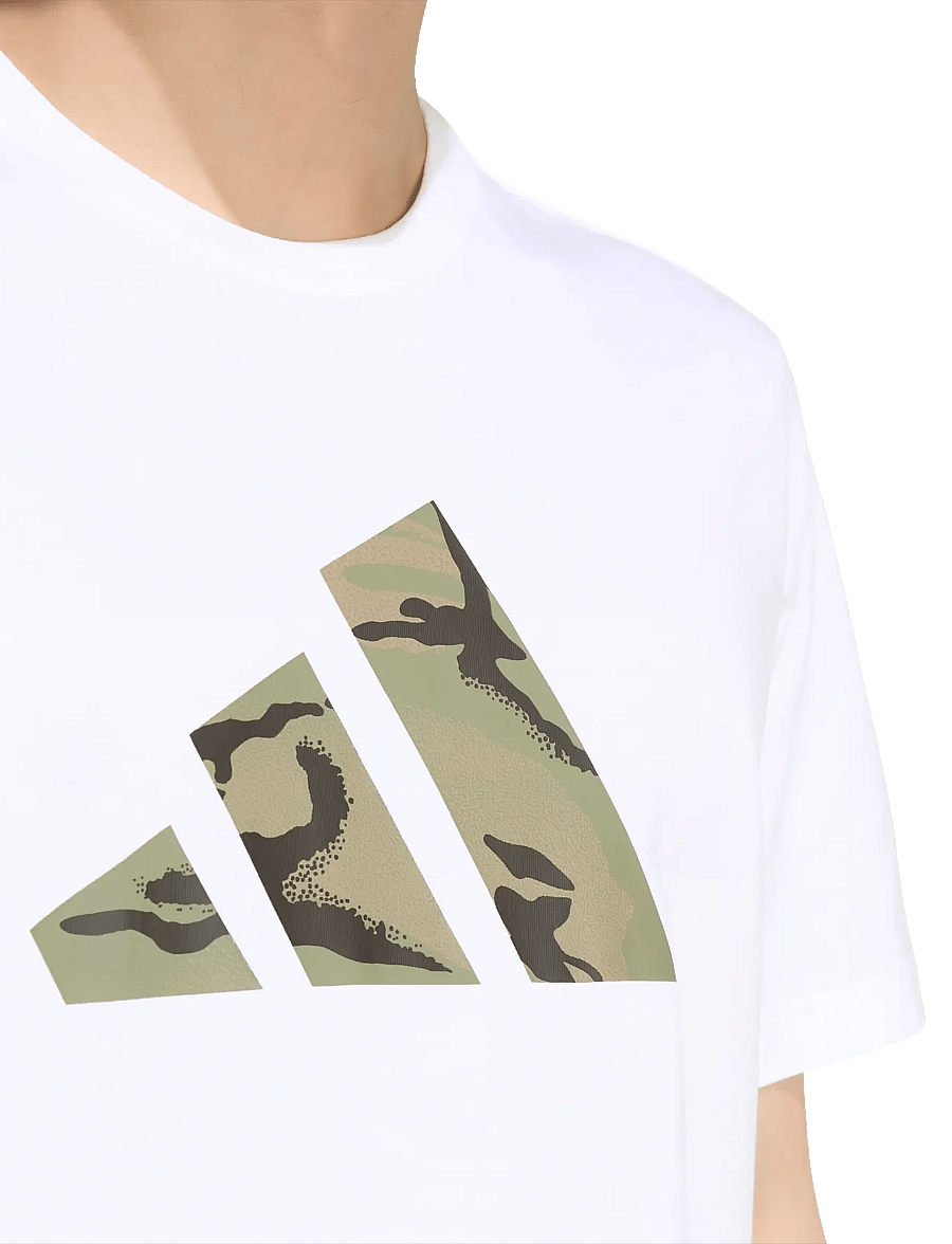 adidas Sportswear - M CAMO LOGO T - t-shirts - white - 3
