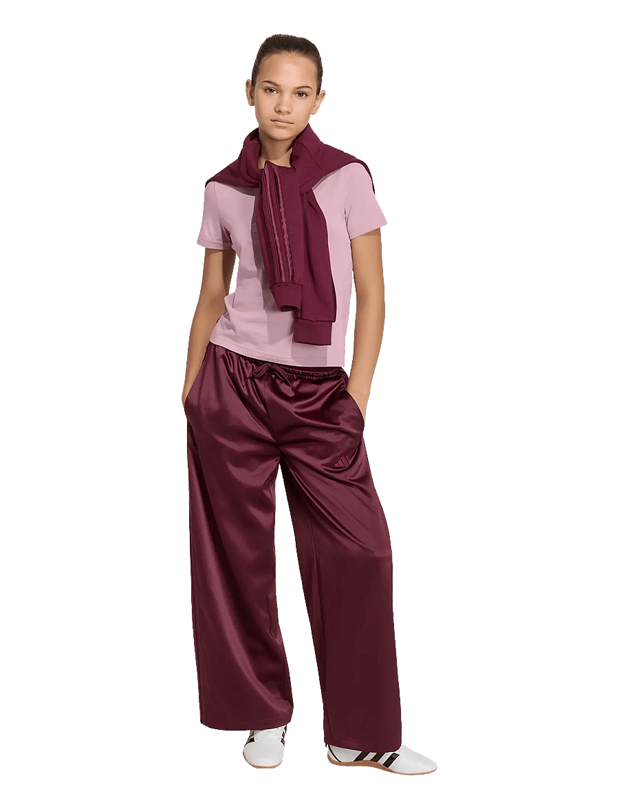 adidas Sportswear - JG SATIN Pant - trainingshosen - maroon/maroon - 0