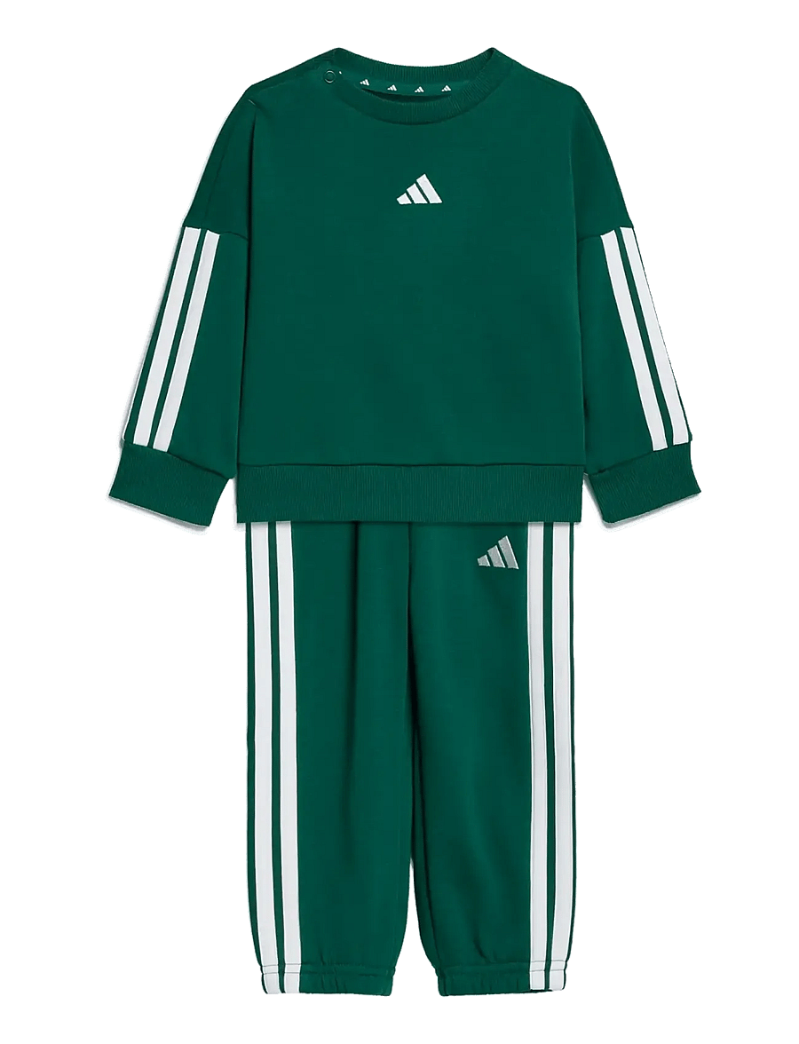 adidas Sportswear - I 3S FT JOG 240 - joggingsæt & matchende sæt - cgreen/white - 0