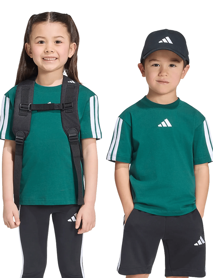 adidas Sportswear - LK 3S TEE 160 - kurzärmelig - cgreen/white - 3