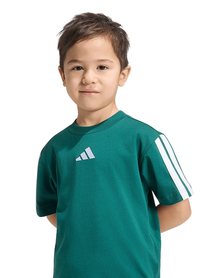 adidas Sportswear - LK 3S TEE 160 - kurzärmelig - cgreen/white - 5