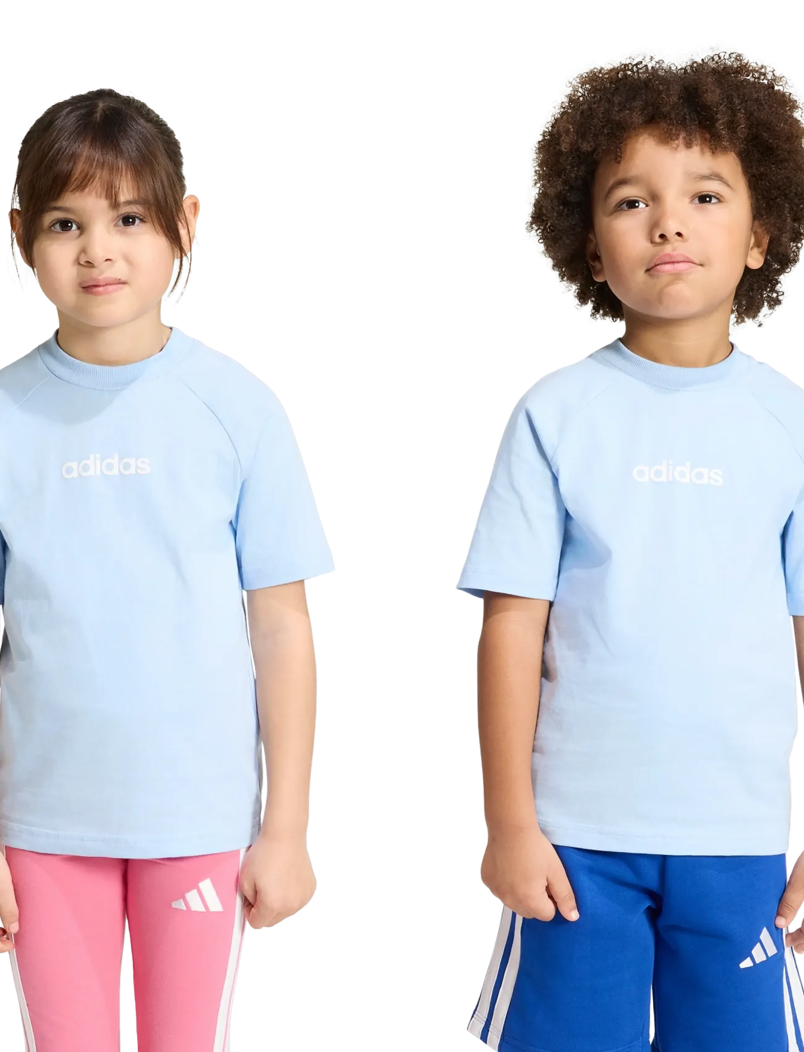 adidas Sportswear - LK LIN TEE 160 - globlu/white - 4