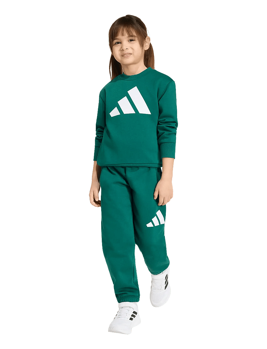 adidas Sportswear - LK BL FL JOG - joggingset & tvådelade set - cgreen/white - 0