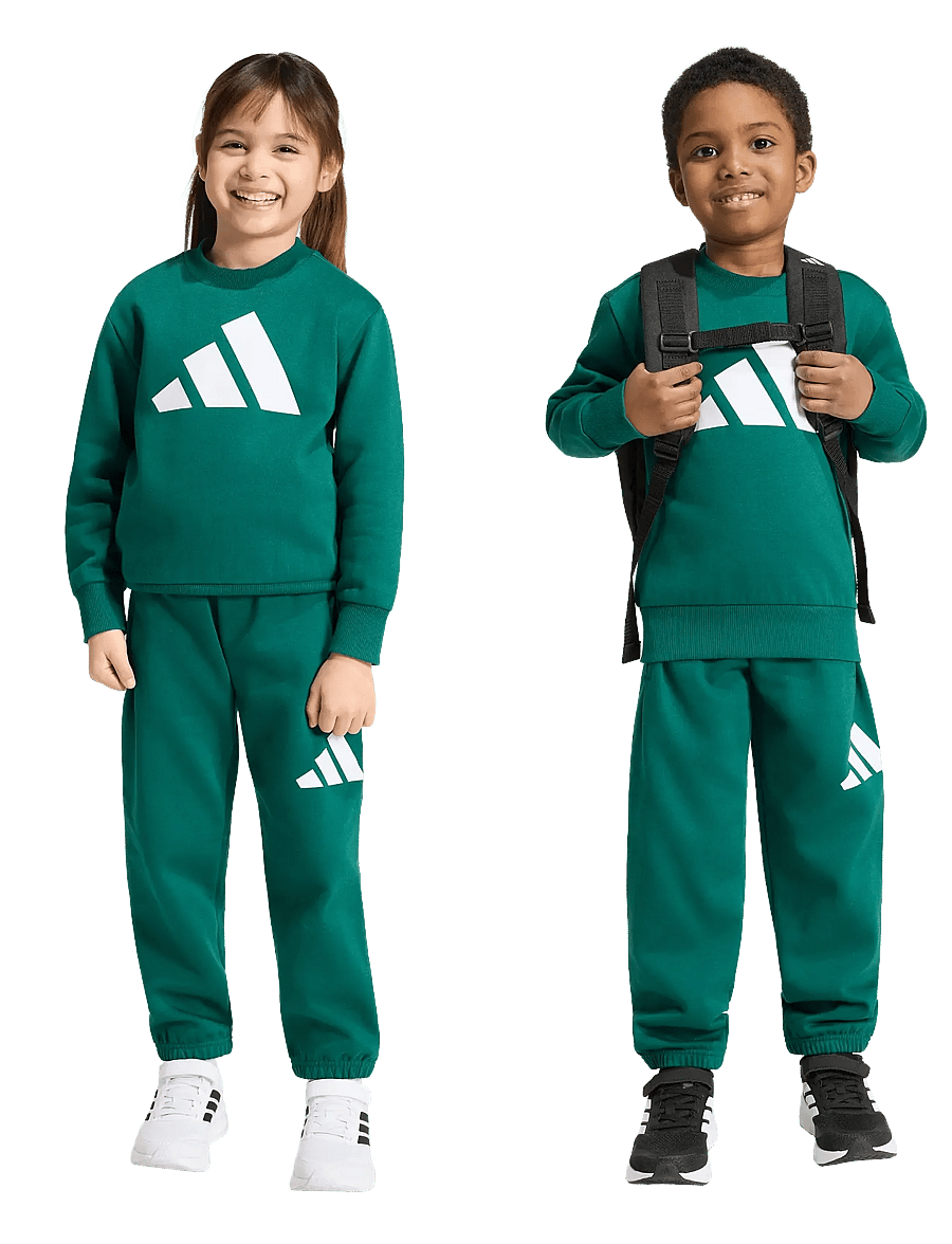 adidas Sportswear - LK BL FL JOG - joggingset & tvådelade set - cgreen/white - 4
