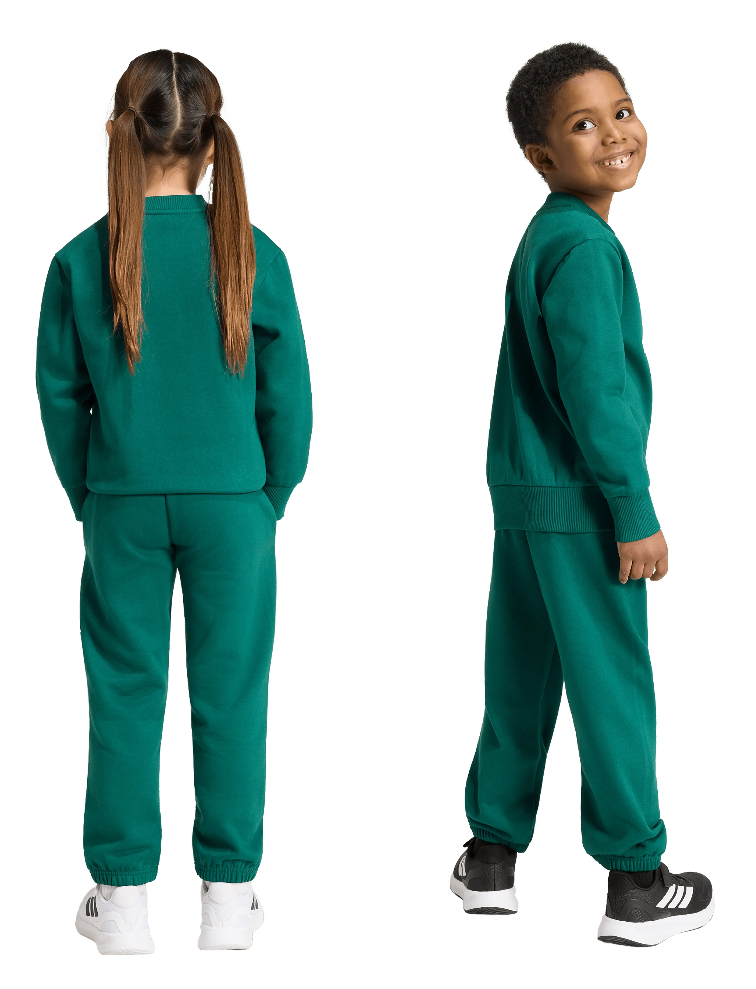 adidas Sportswear - LK BL FL JOG - joggingset & tvådelade set - cgreen/white - 5