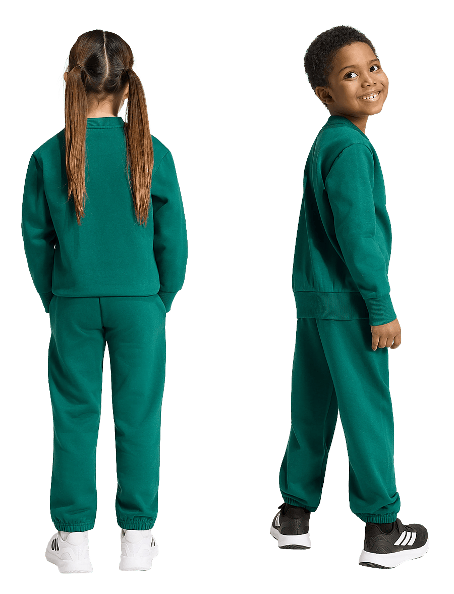 adidas Sportswear - LK BL FL JOG - joggingset & tvådelade set - cgreen/white - 5