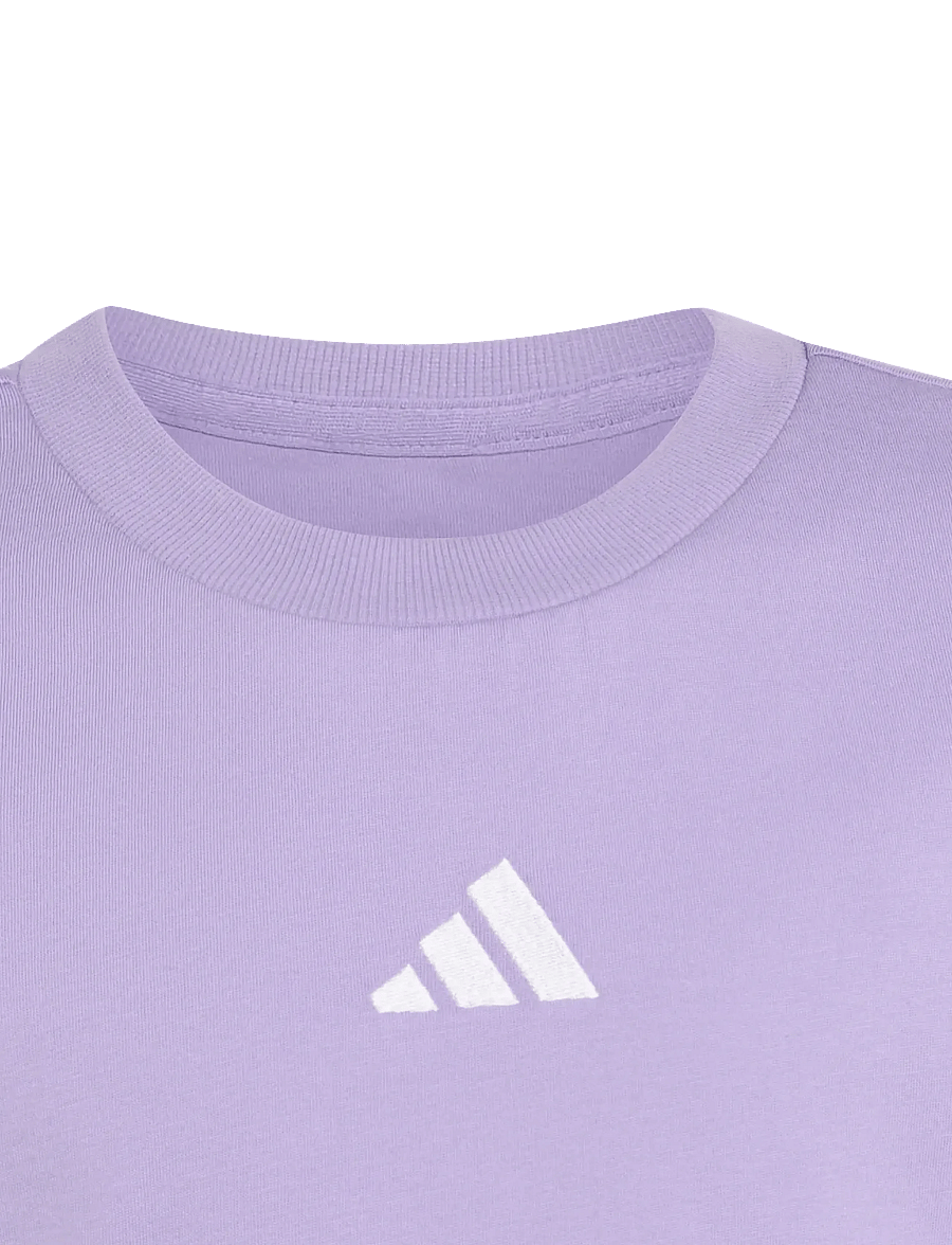 adidas Sportswear - JG 3S TEE 160 - kortærmede t-shirts - maglil/white - 4