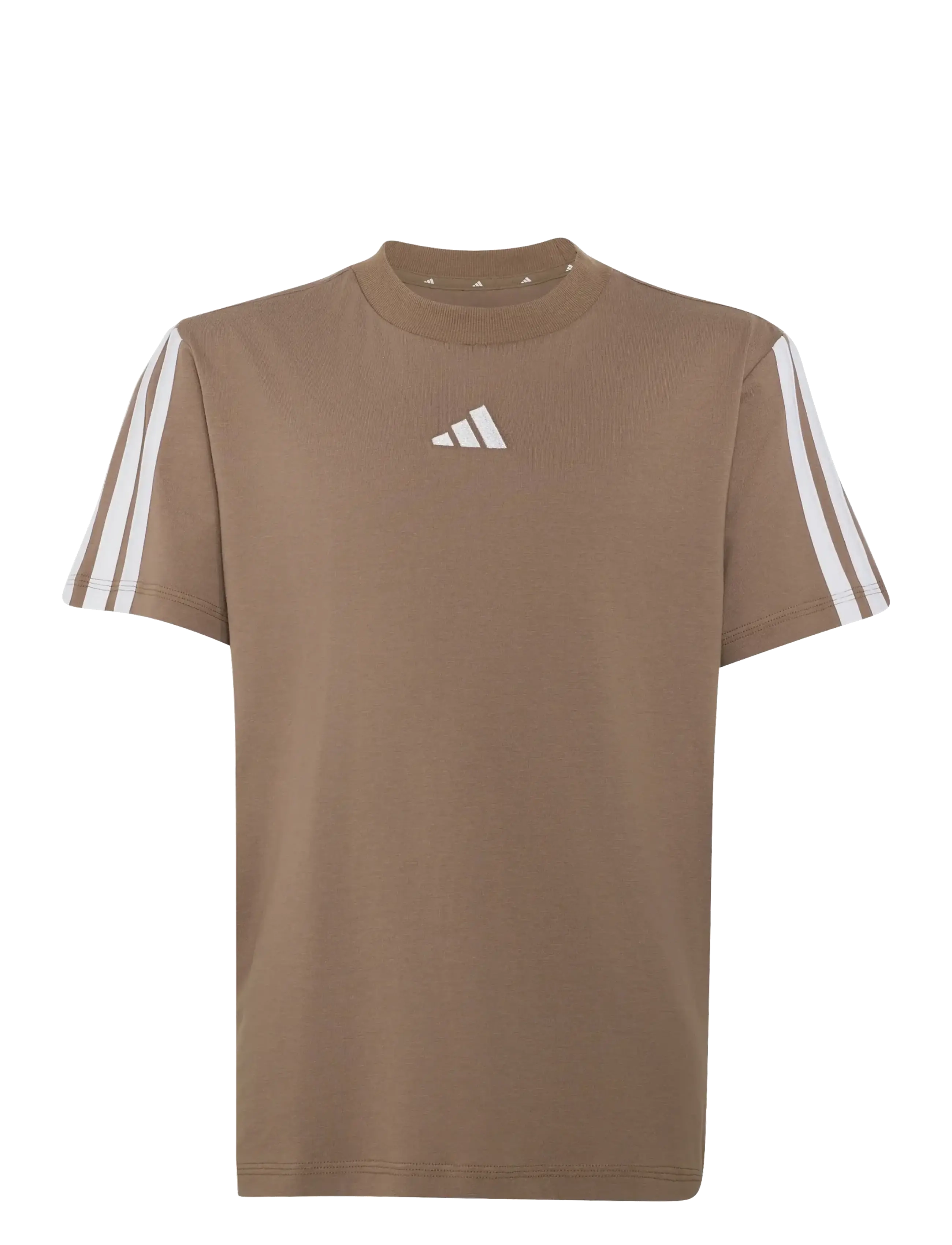 adidas Sportswear J 3S TEE 160 - Oberteile & T-Shirts - KHASIX/WHITE / brown