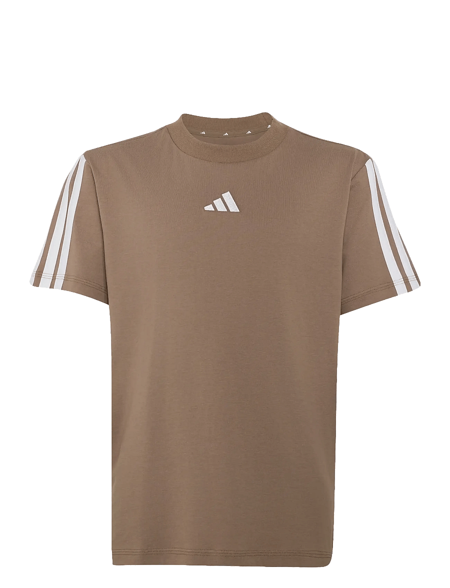 adidas Sportswear - J 3S TEE 160 - sportstoppe - khasix/white - 0
