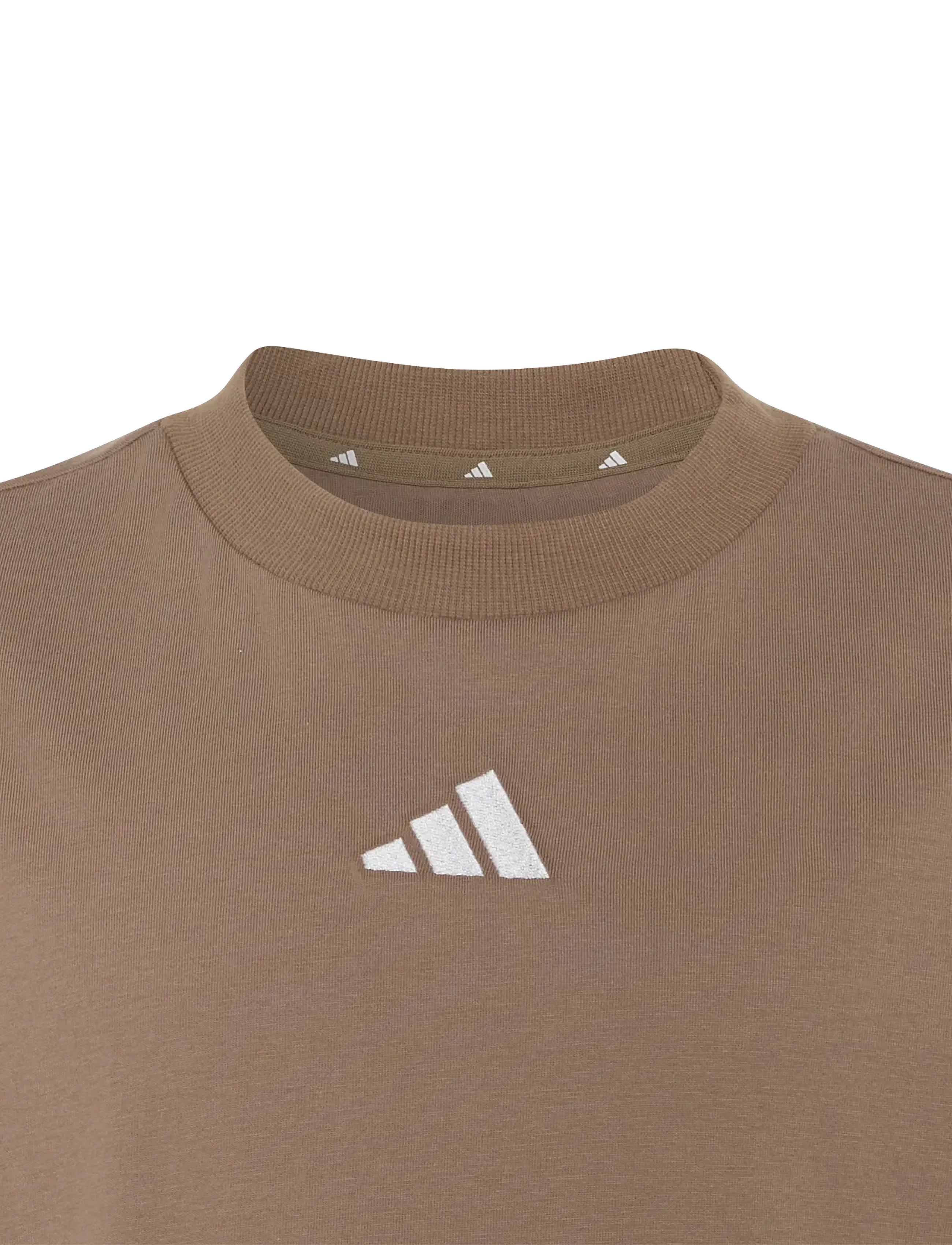 adidas Sportswear - J 3S TEE 160 - sportstoppe - khasix/white - 2