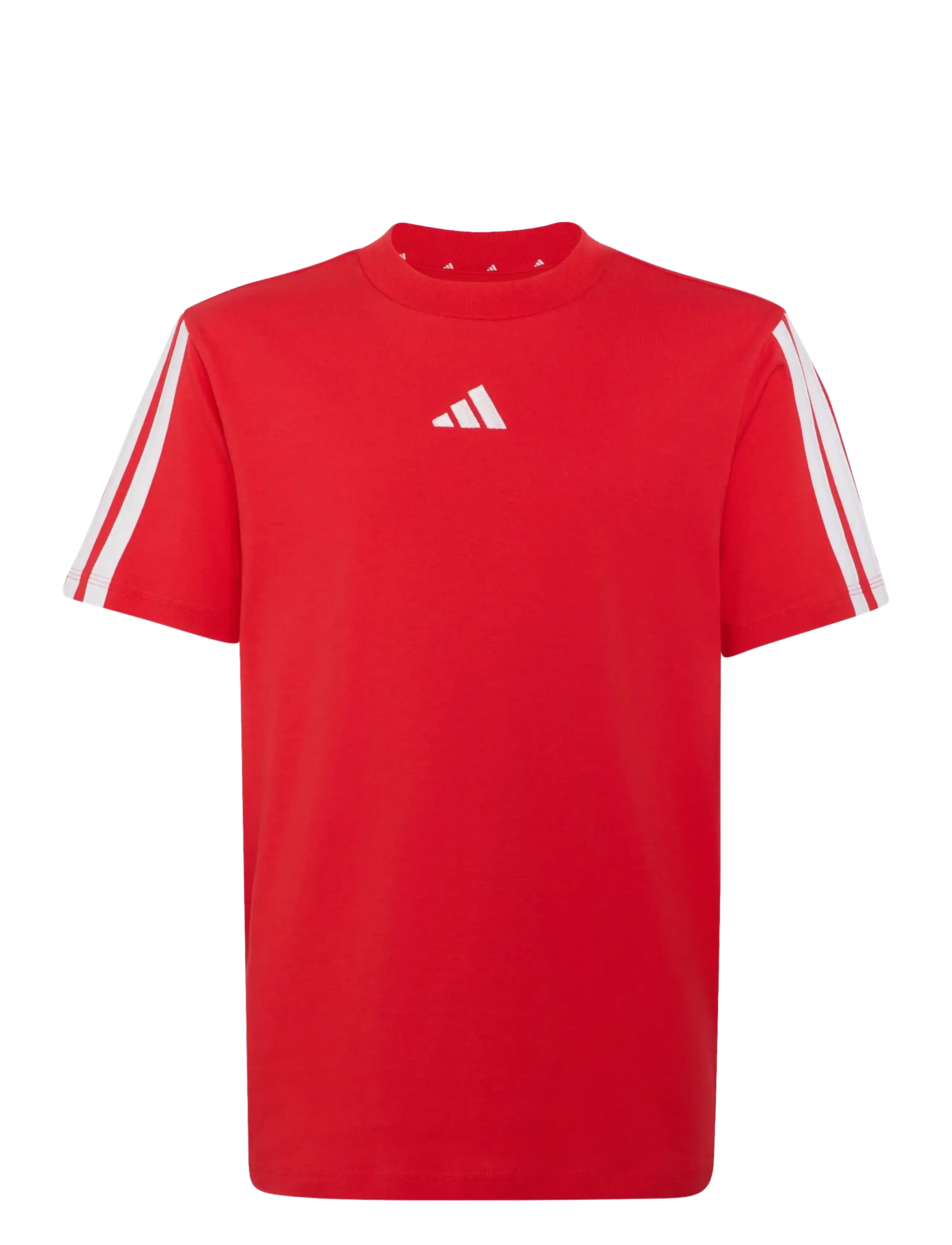 adidas Sportswear J 3S TEE 160 - Oberteile & T-Shirts - PURRUB/WHITE / red