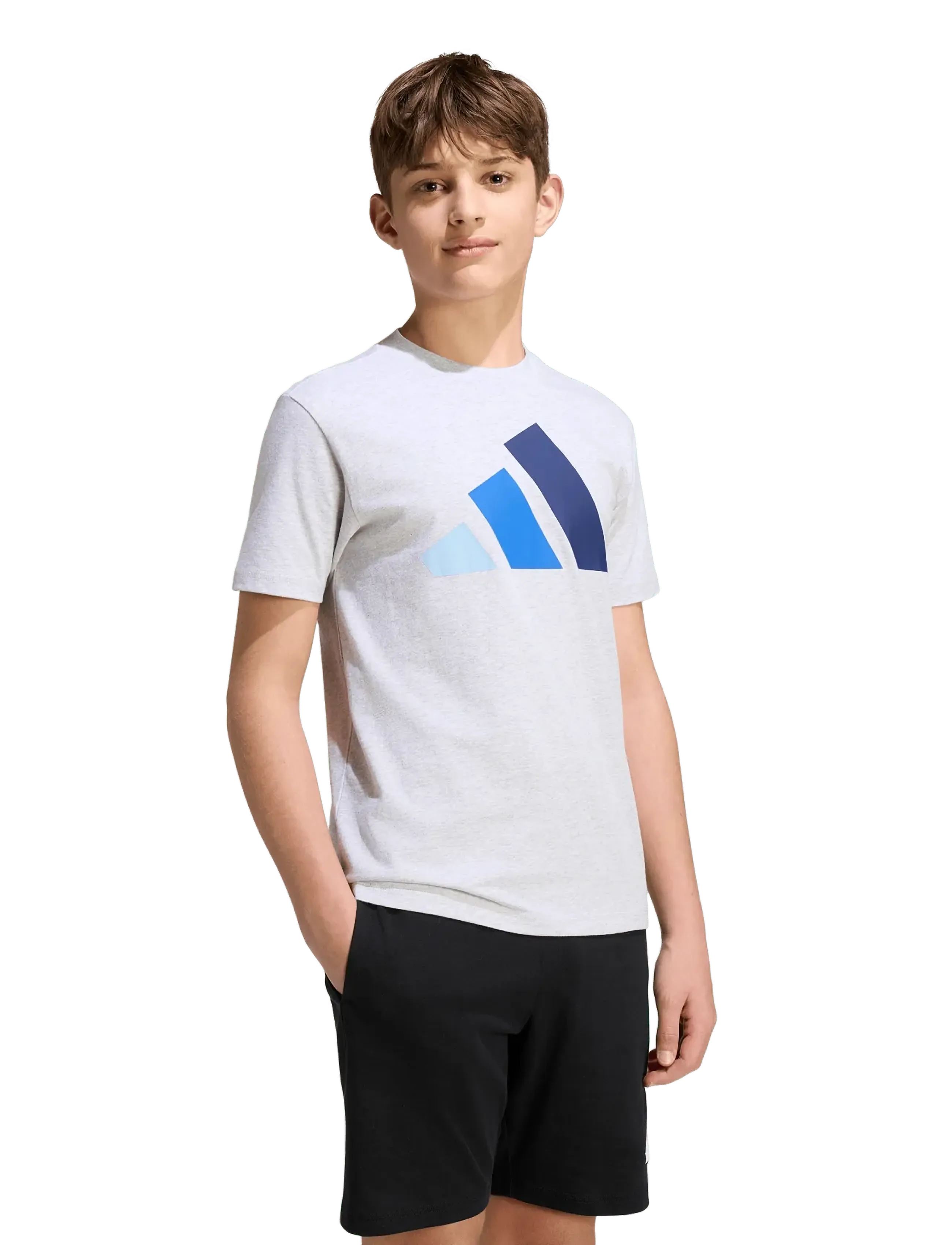 adidas Sportswear - J BL TEE 160 - sportstoppe - lgreyh/globlu/royblu/ - 2