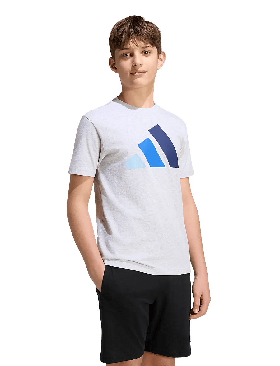 adidas Sportswear - J BL TEE 160 - sportoberteile - lgreyh/globlu/royblu/ - 2