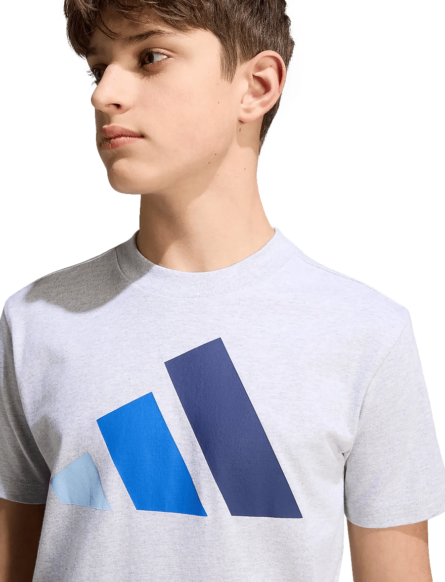 adidas Sportswear - J BL TEE 160 - sportoberteile - lgreyh/globlu/royblu/ - 4