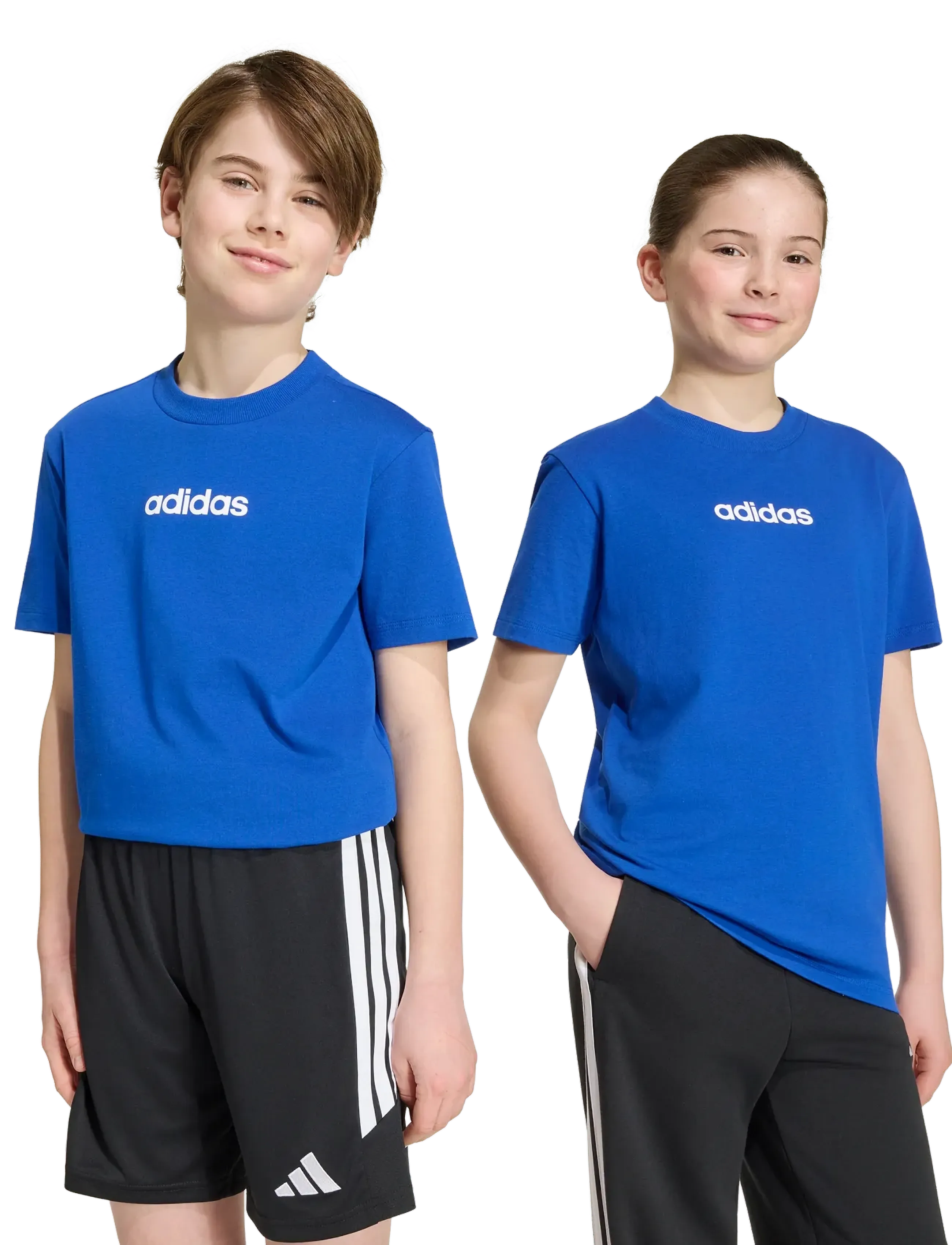 adidas Sportswear - J LIN TEE 160 - kortärmade t-shirts - royblu/white - 2