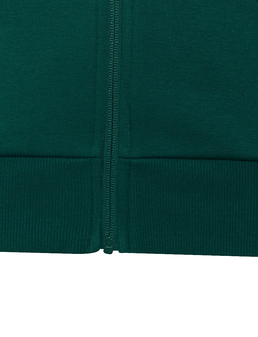 adidas Sportswear - J 3S FL FZ HD - kapuzenpullover - cgreen/white - 2