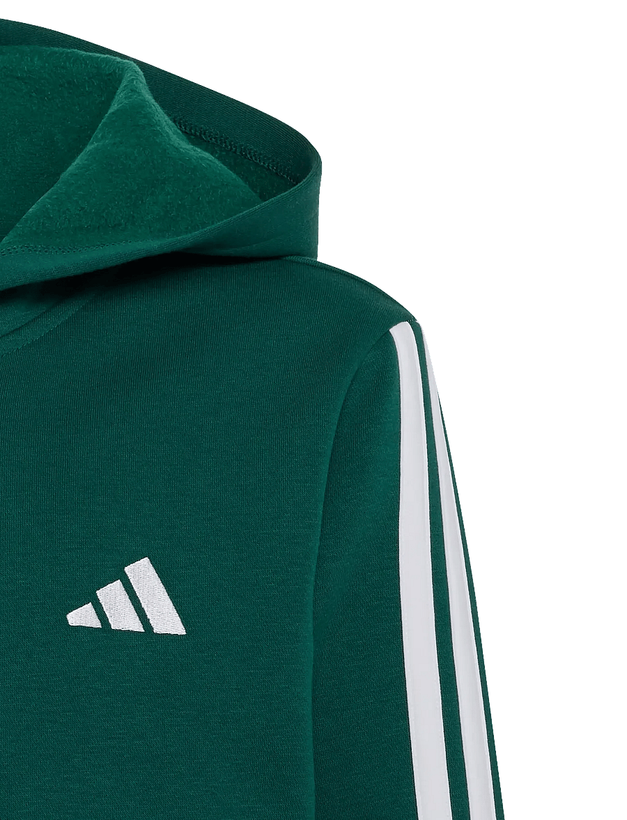 adidas Sportswear - J 3S FL FZ HD - kapuzenpullover - cgreen/white - 3