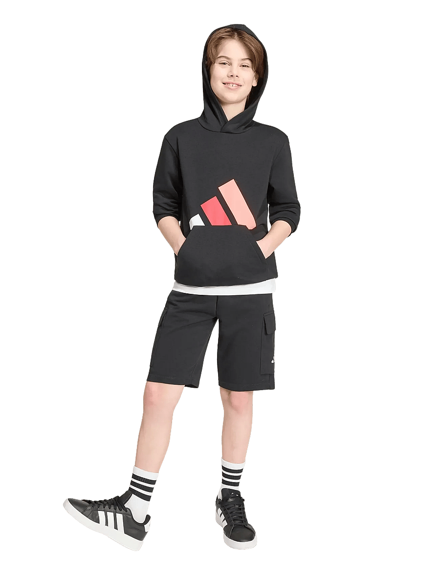 adidas Sportswear - J BL FT HD 280 - hættetrøjer - black/white/purrub/so - 0