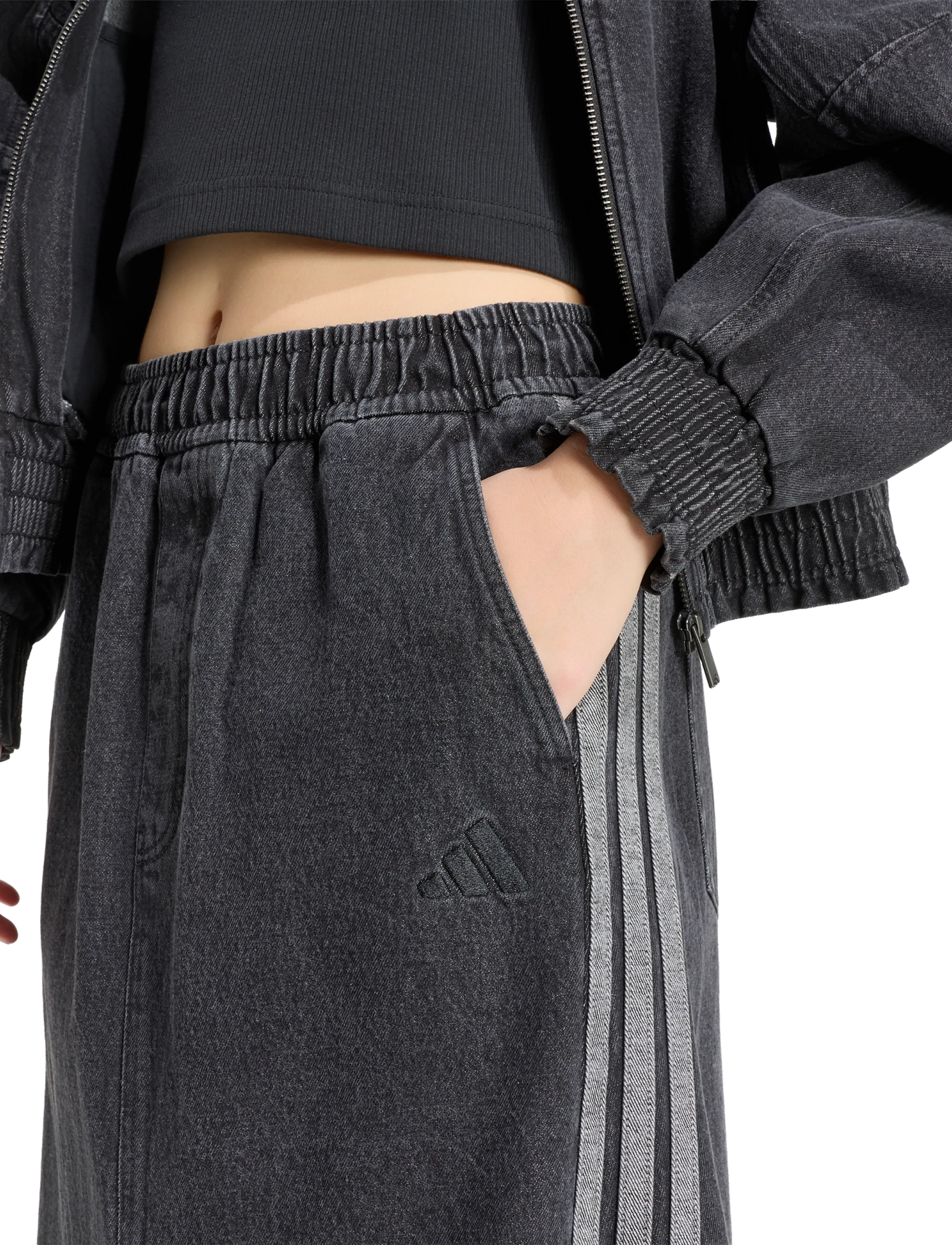 adidas Sportswear - ST DNM WSH SK - kleider & röcke - black - 3